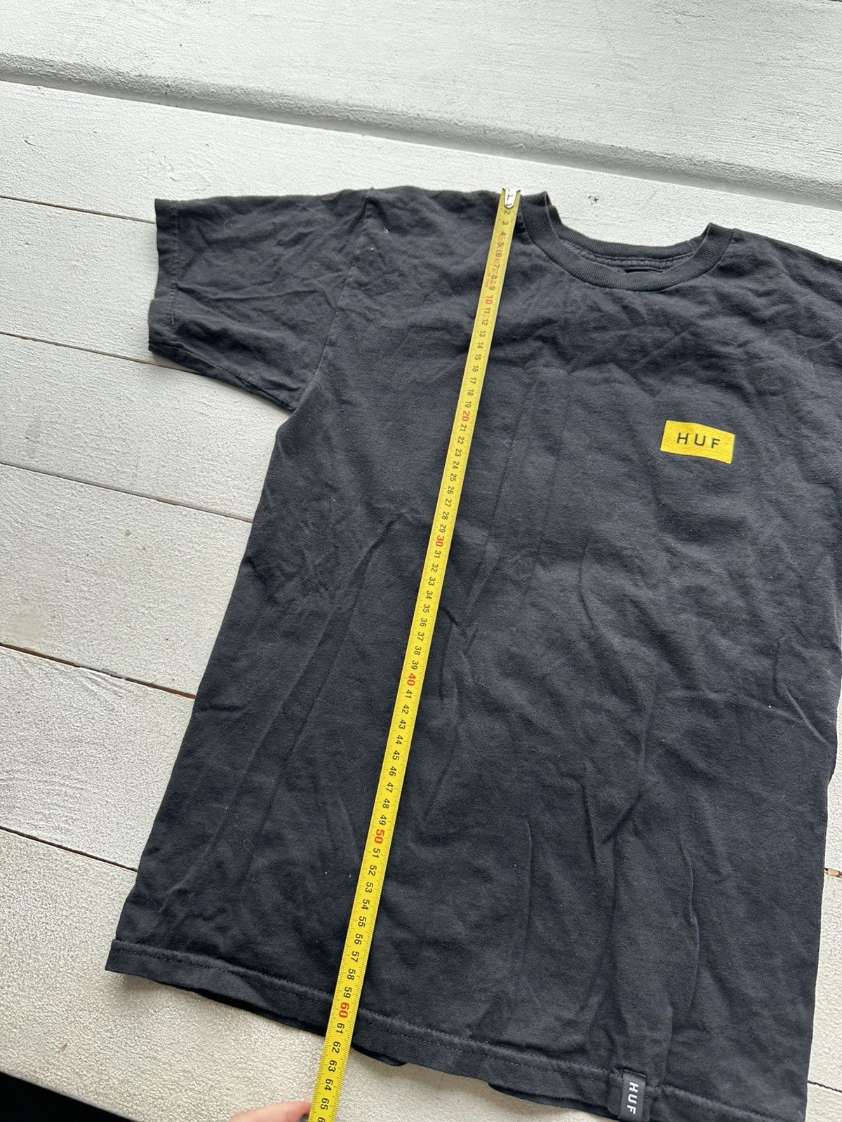 Huf × Vintage ❗️HUF vintage 90s BIG LOGO t shirt sk8 rap black Size US S / EU 44-46 / 1 - 5 Thumbnail