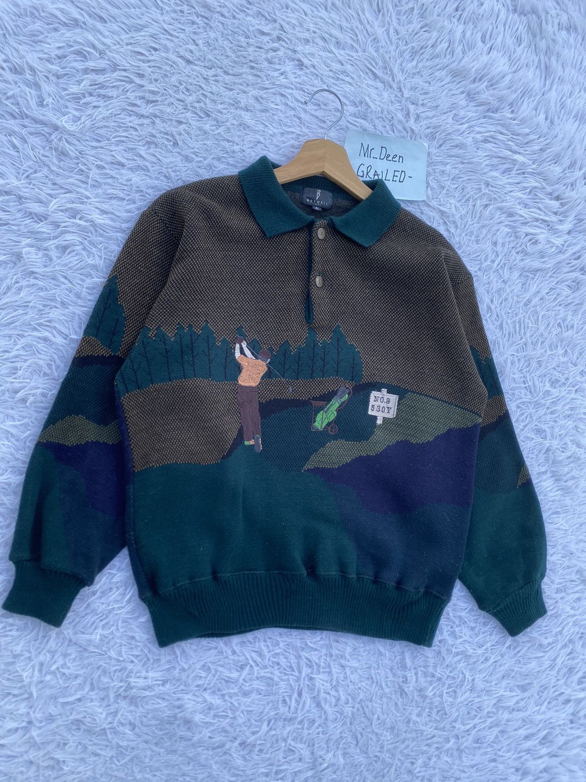 Vintage Rare Vintage Boswell Men Golf Sweater Size US M / EU 48-50 / 2 - 2 Thumbnail