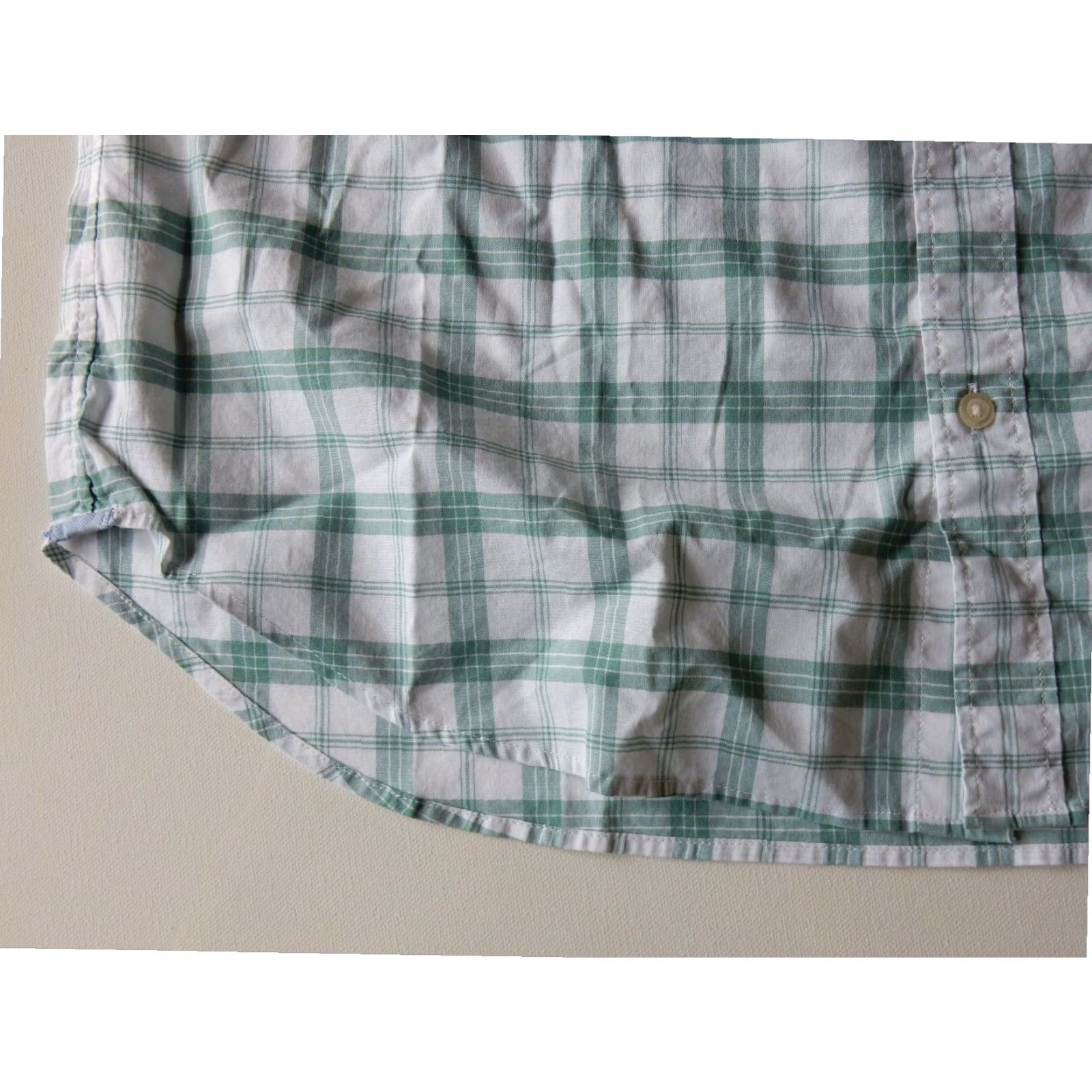 Bonobos VINTAGE Bonobos Slim Fit Green Plaid Long Sleeve Button Up Shirt XL Mens Size US XL / EU 56 / 4 - 2 Thumbnail