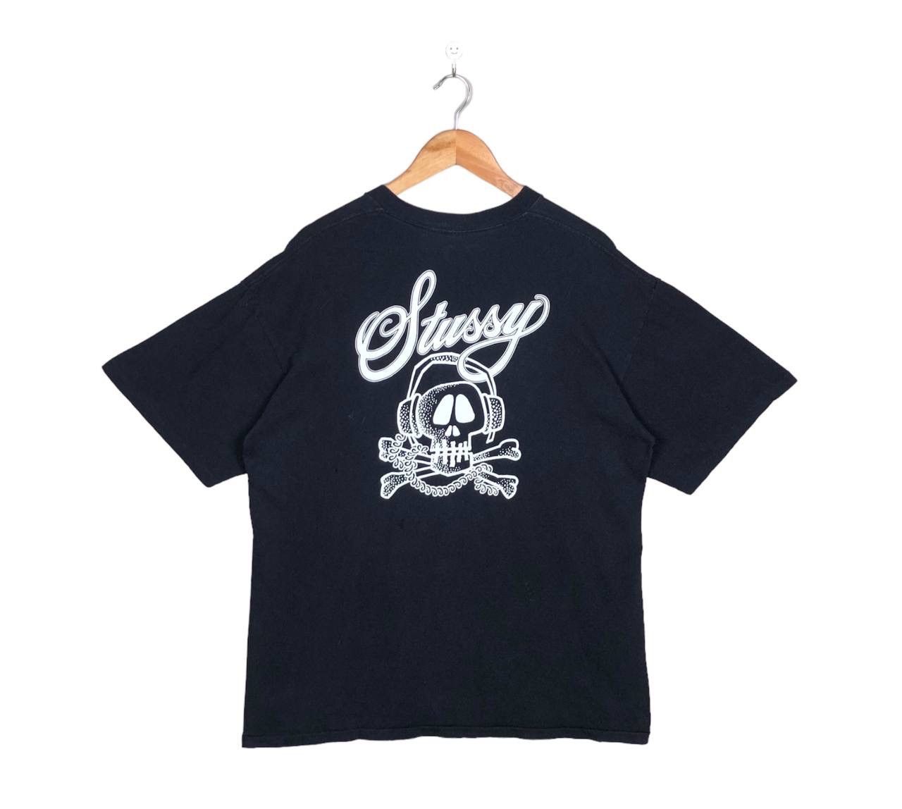Stussy Vintage 90s Stussy Skull Design Tshirt Size US XL / EU 56 / 4 - 1 Thumbnail