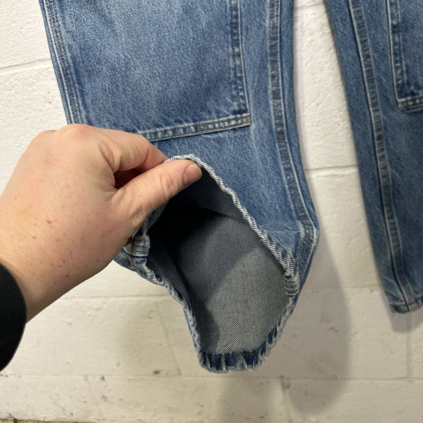Carhartt Vintage Carhartt Logger Denim DoubleKnee Pants “Darkstone” Size US 32 / EU 48 - 9 Thumbnail