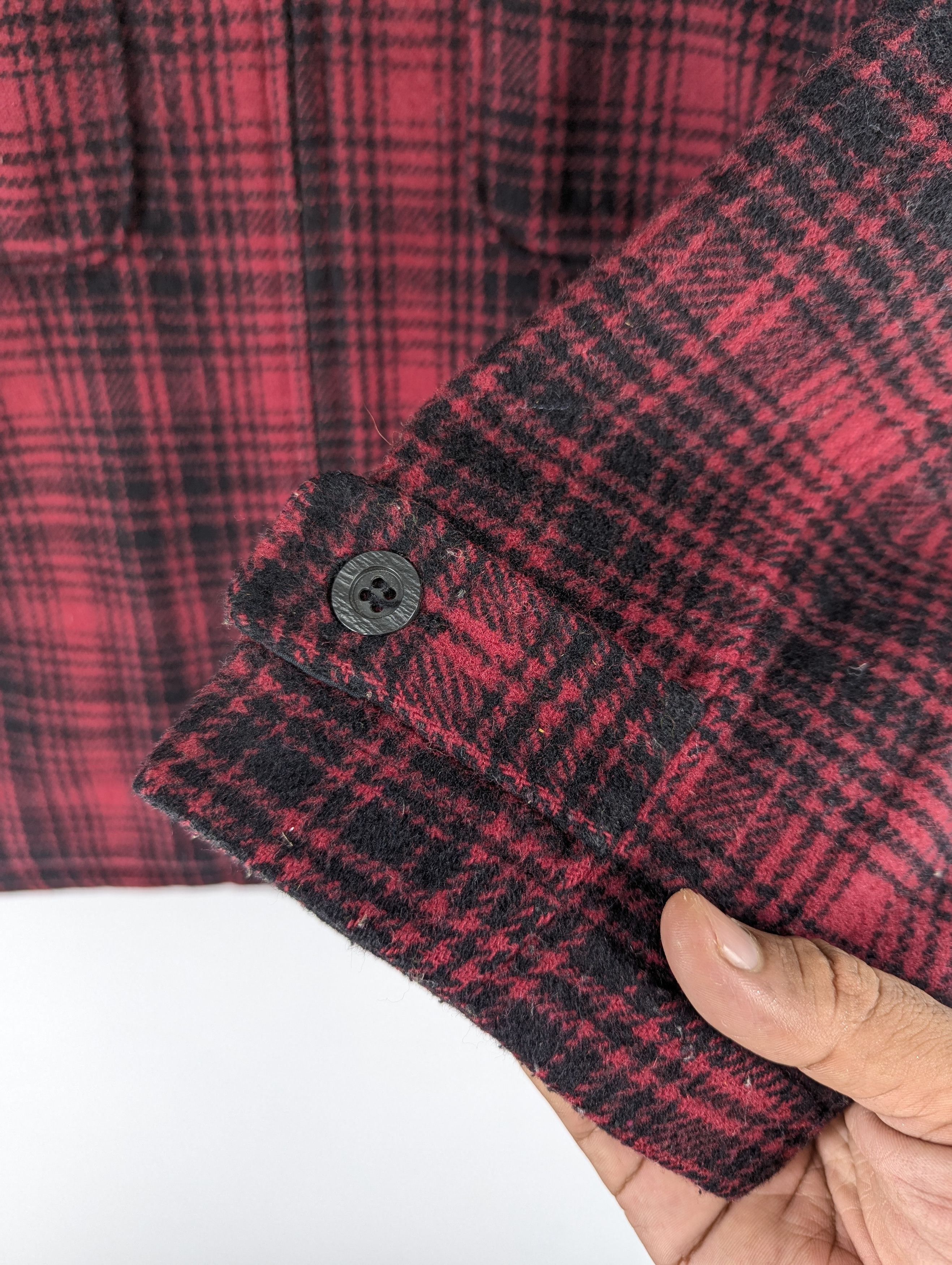 Johnbull Vintage JOHNBULL Wool Checked Quilted Zipper Jacket Size US L / EU 52-54 / 3 - 6 Thumbnail