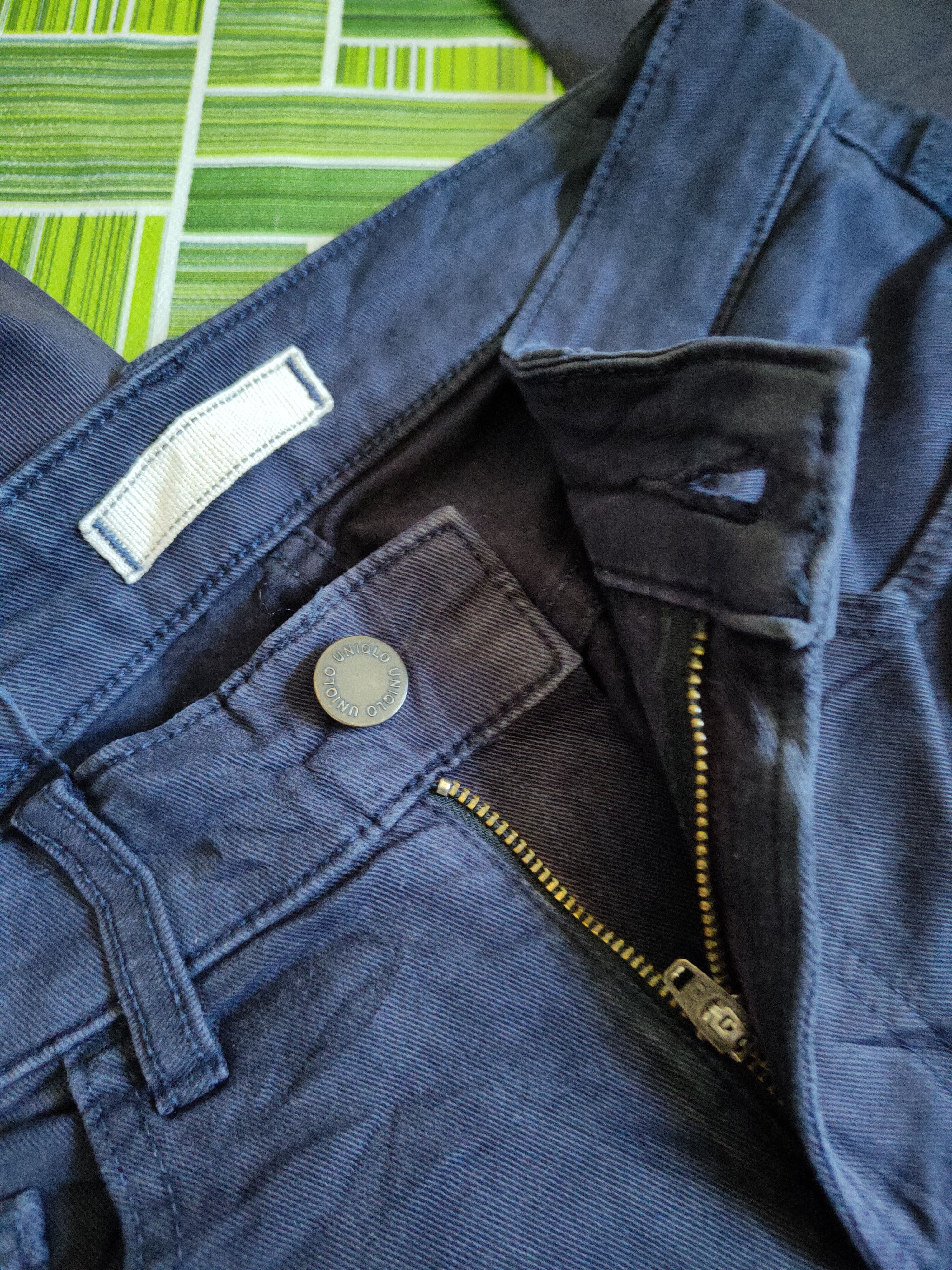Japanese Brand Uniqlo Dark Blue faded Multipocket Soft Jeans #S1409 Size US 29 - 12 Thumbnail
