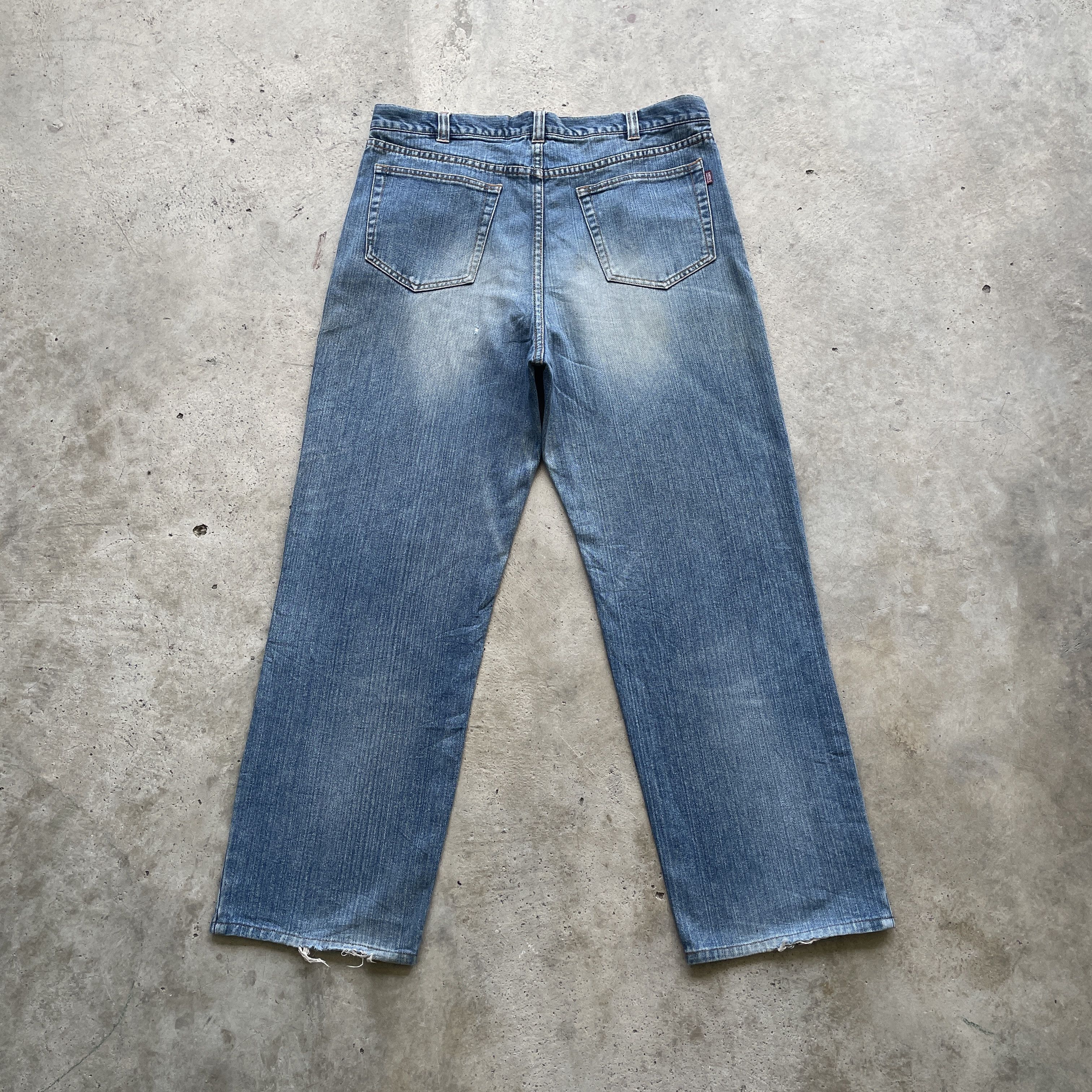 Jean × Vintage VINTAGE SMITH’S AMERICAN FADED DENIM BAGGY JEANS PANTS W35 Size US 35 - 10 Thumbnail
