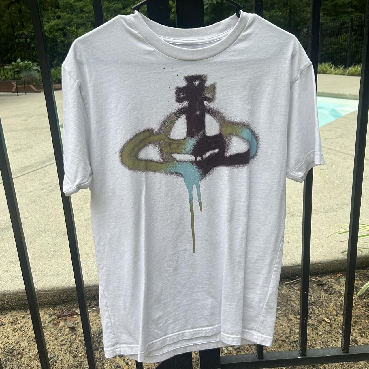 シャツ Vivienne Westwood Embellished Viscose Blend Camp Shirt Vivienne Westwood Embellished Viscose Blend Camp Shirt