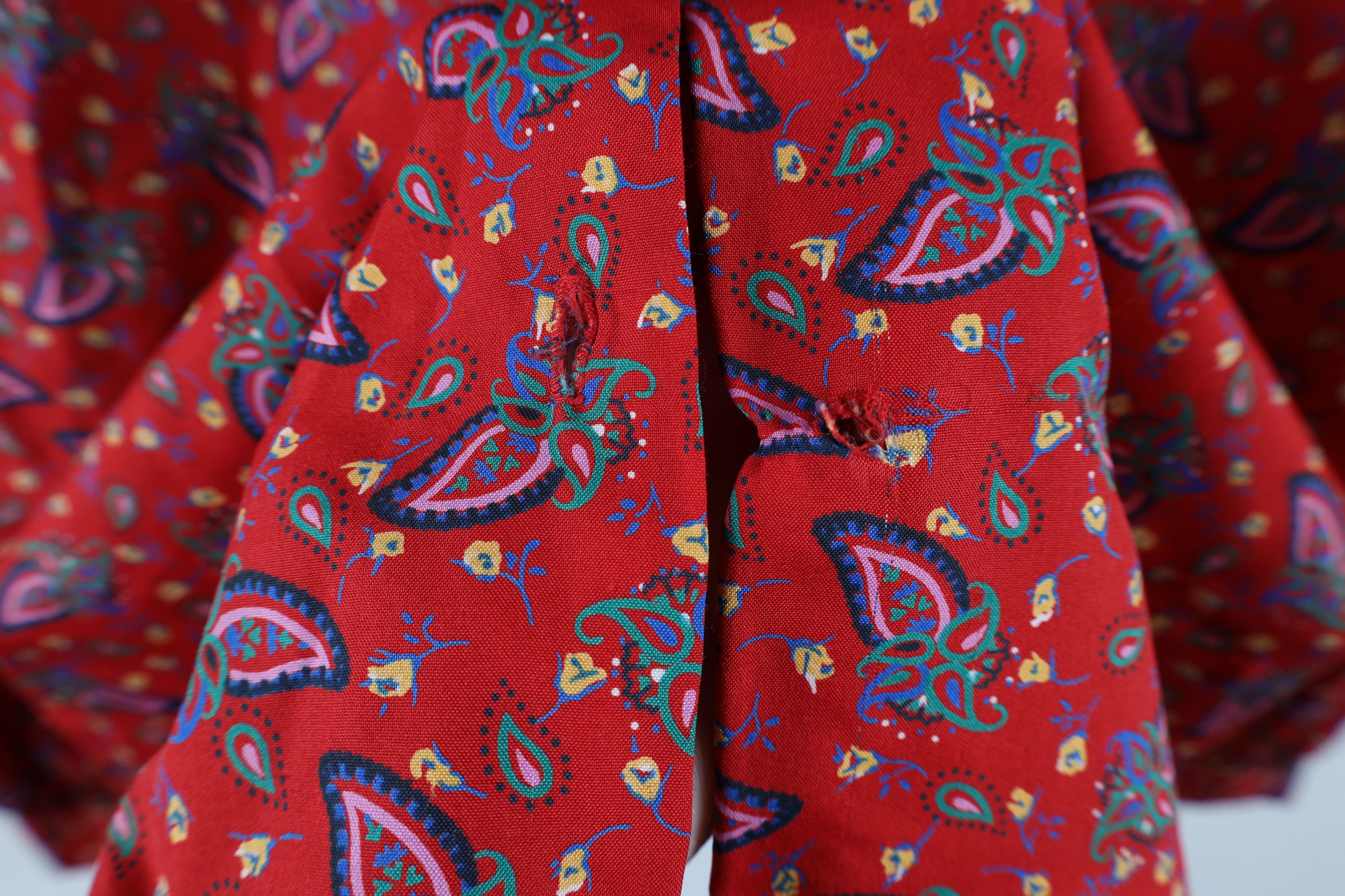 Vintage Vintage 70s Streetwear Flower Collared Button Shirt USA Size XXL / US 16-18 / IT 52-54 - 9 Thumbnail