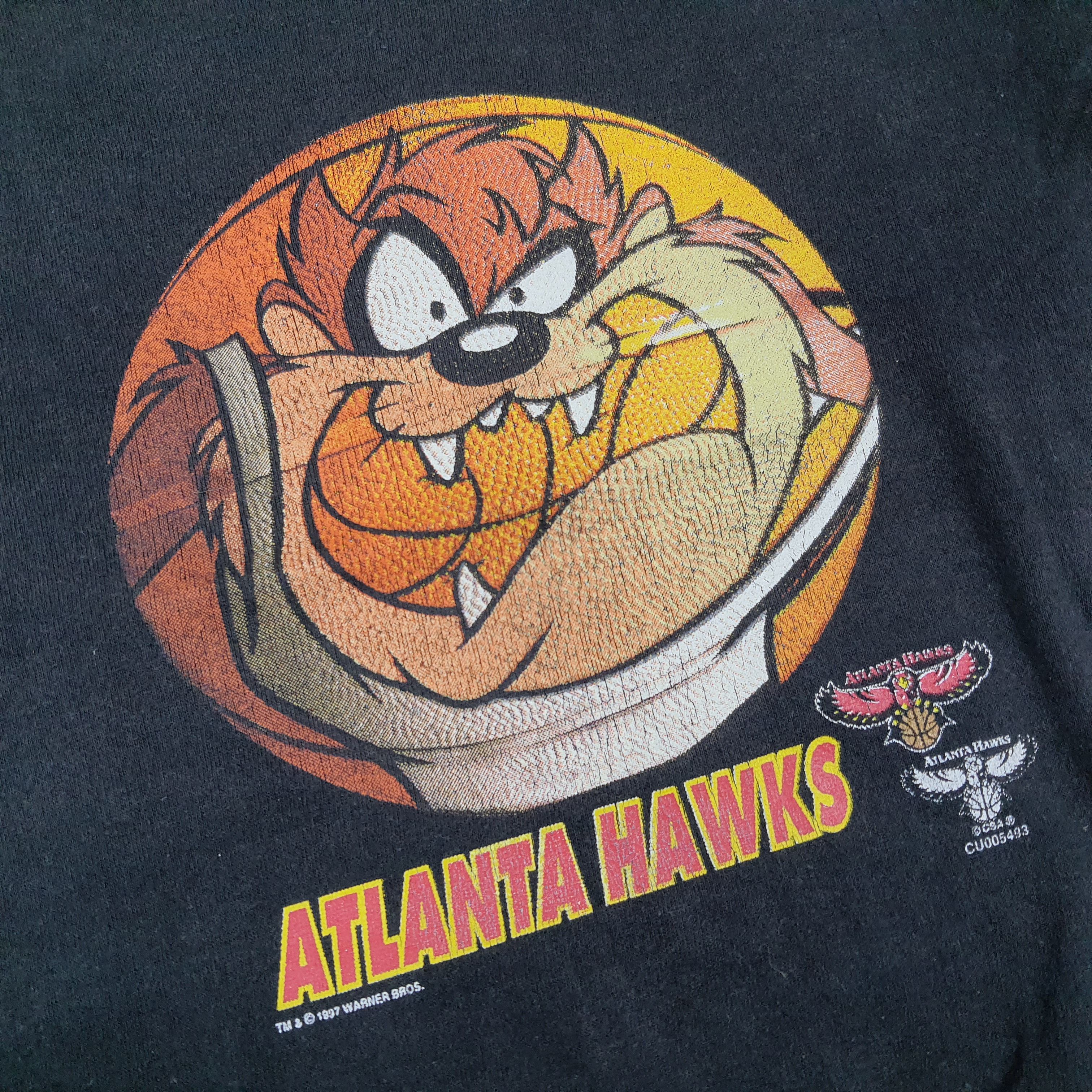 CSA Vintage 90s Atlanta Hawks Looney Tune NBA Sweatshirt C290N23 Size US S / EU 44-46 / 1 - 2 Thumbnail