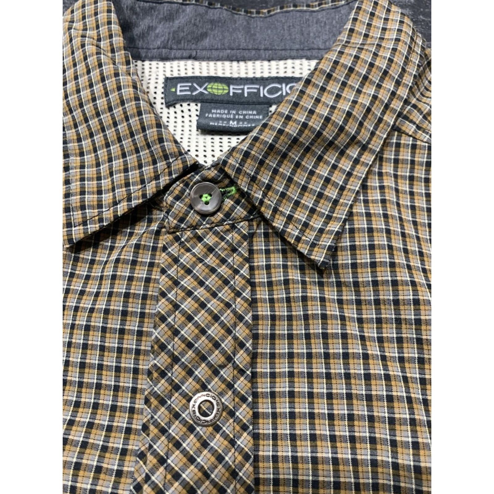 ExOfficio Exofficio Button-Up Shirt Mens Medium Brown Plaid Lightweight Outdoor Fishing Hiking Size US M / EU 48-50 / 2 - 4 Thumbnail