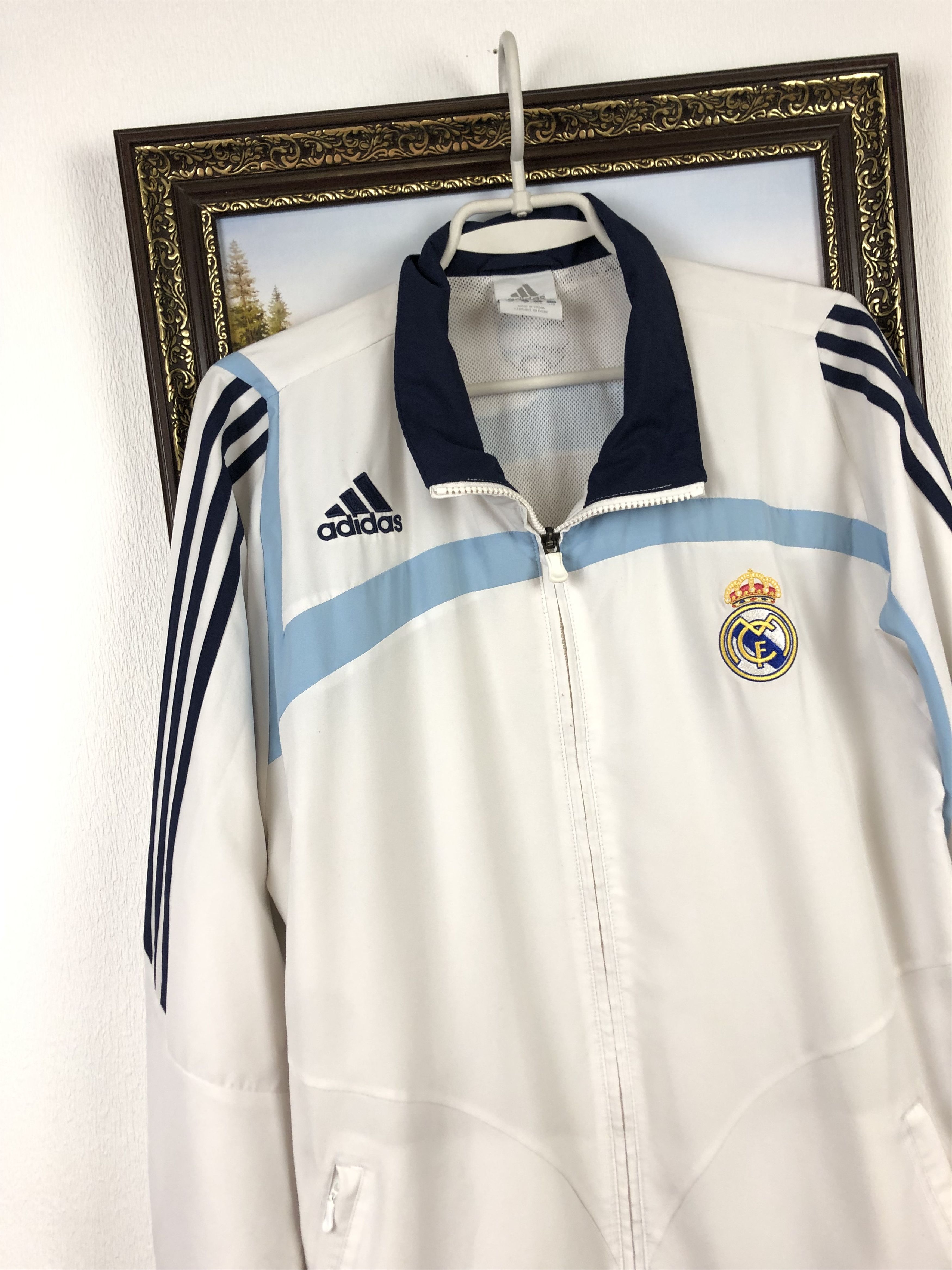 Adidas Vintage Real Madrid Football Jacket Soccer Track Top Rare Size US L / EU 52-54 / 3 - 3 Thumbnail