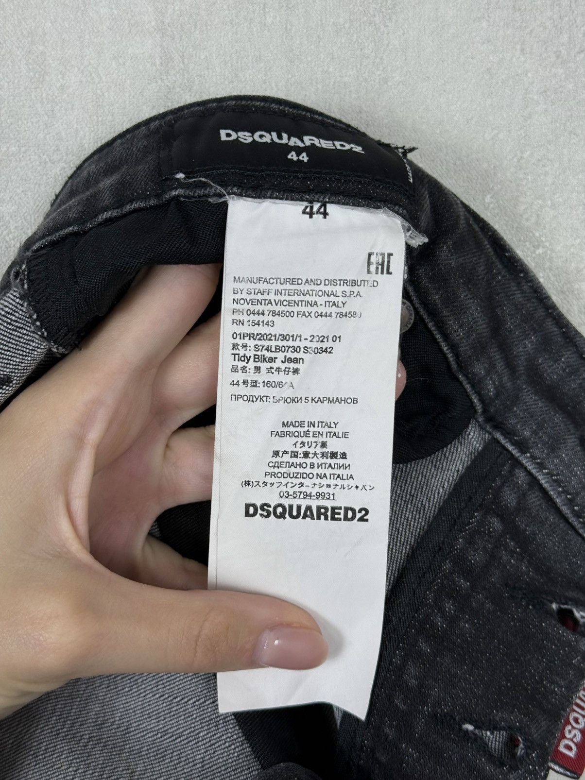 Dsquared2 Dsquared2 Men’s Tidy Biker Denim Jeans Pants Size 44 Size US 30 / EU 46 - 17 Thumbnail