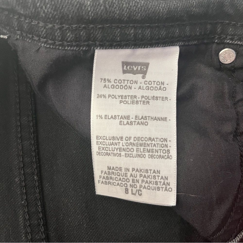 Levi's Levi’s Classic Straight Leg Fit 505 Denim Jeans Black Size 8 Size 28" / US 6 / IT 42 - 6 Thumbnail