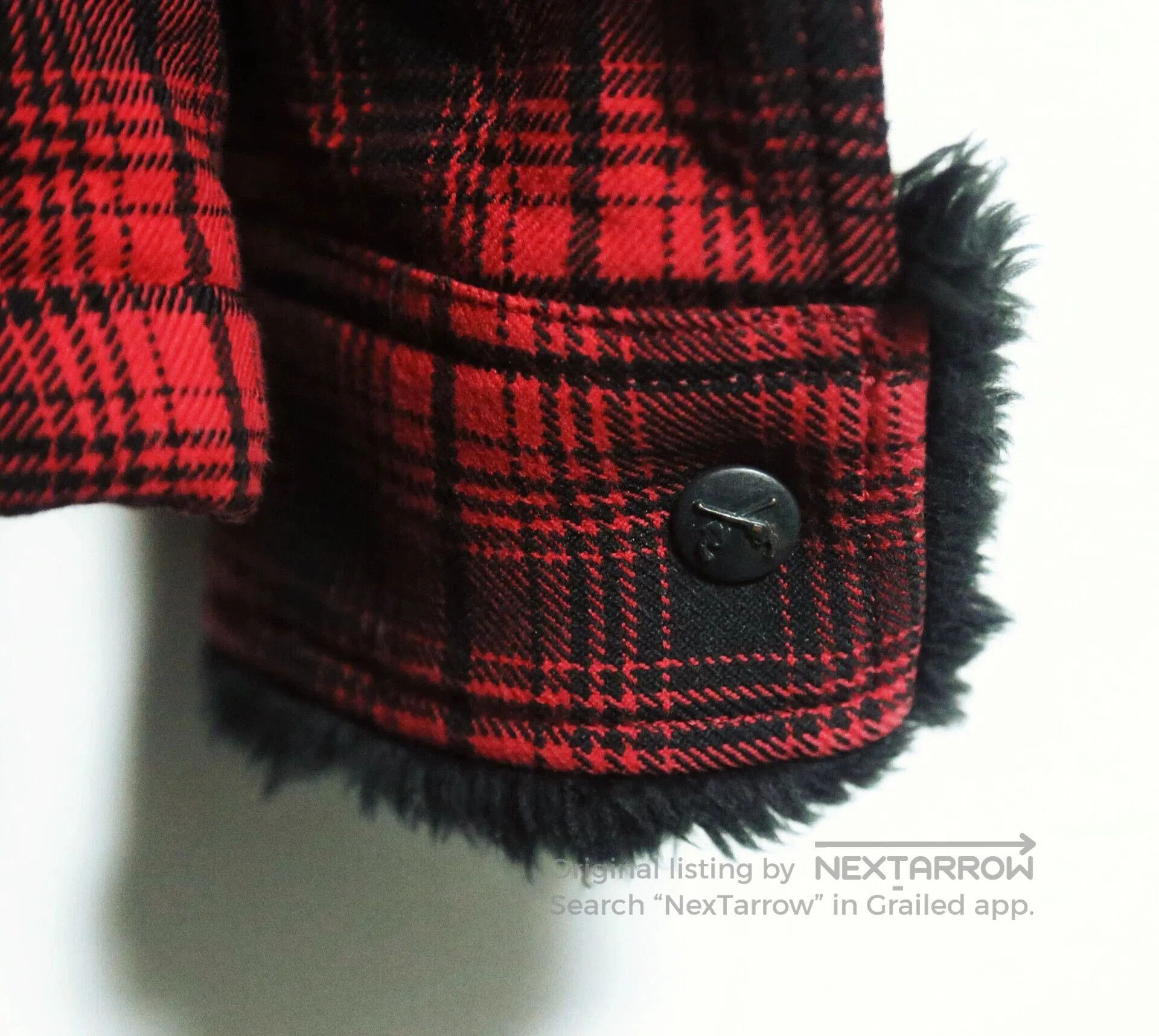 Mastermind Japan Red Plaid Jacket with Faux Fur Collar - Size S. Size US S / EU 44-46 / 1 - 4 Thumbnail