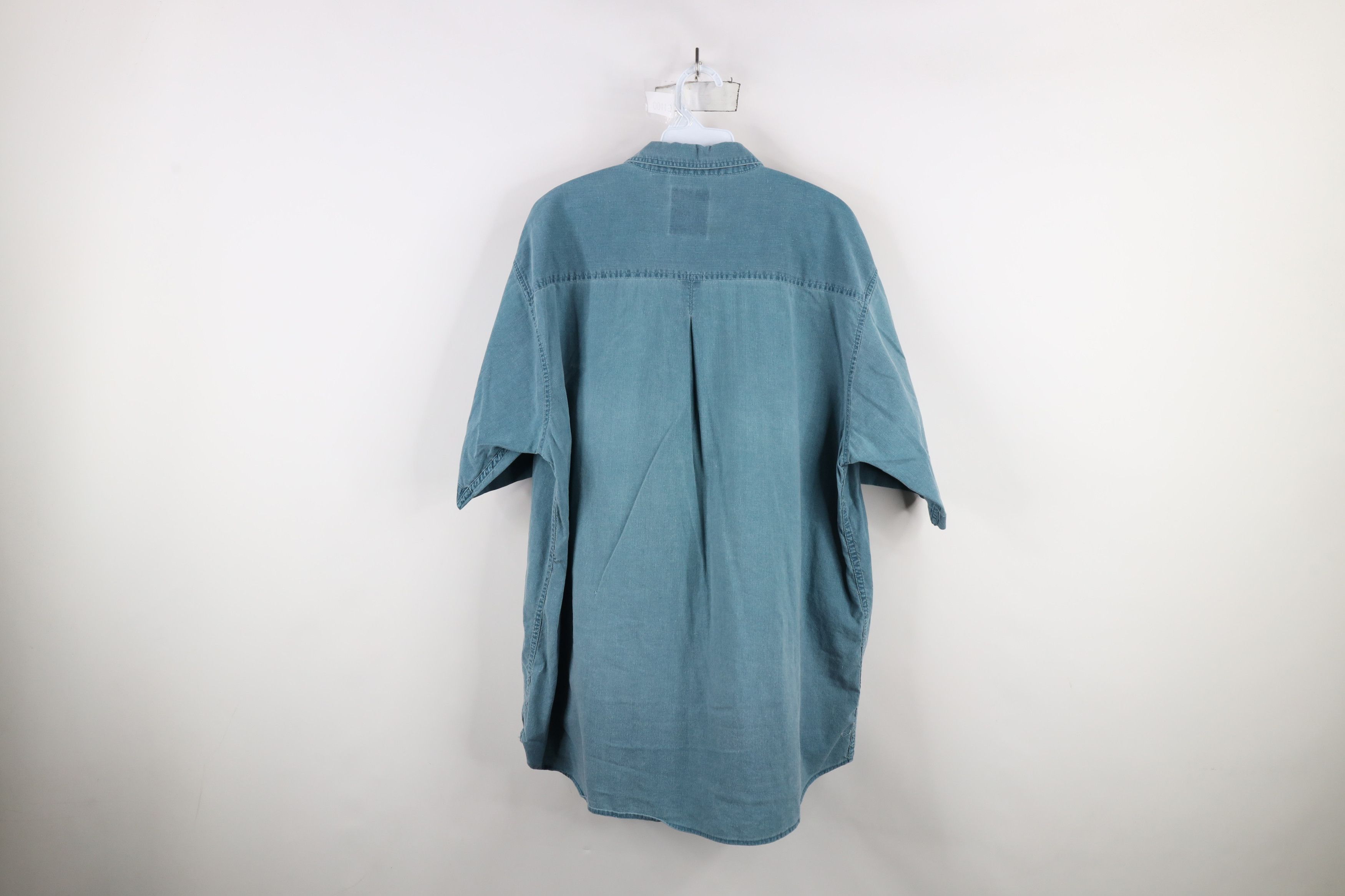 Vintage Vintage 90s Streetwear Baggy Fit Short Sleeve Button Shirt Size US L / EU 52-54 / 3 - 11 Thumbnail