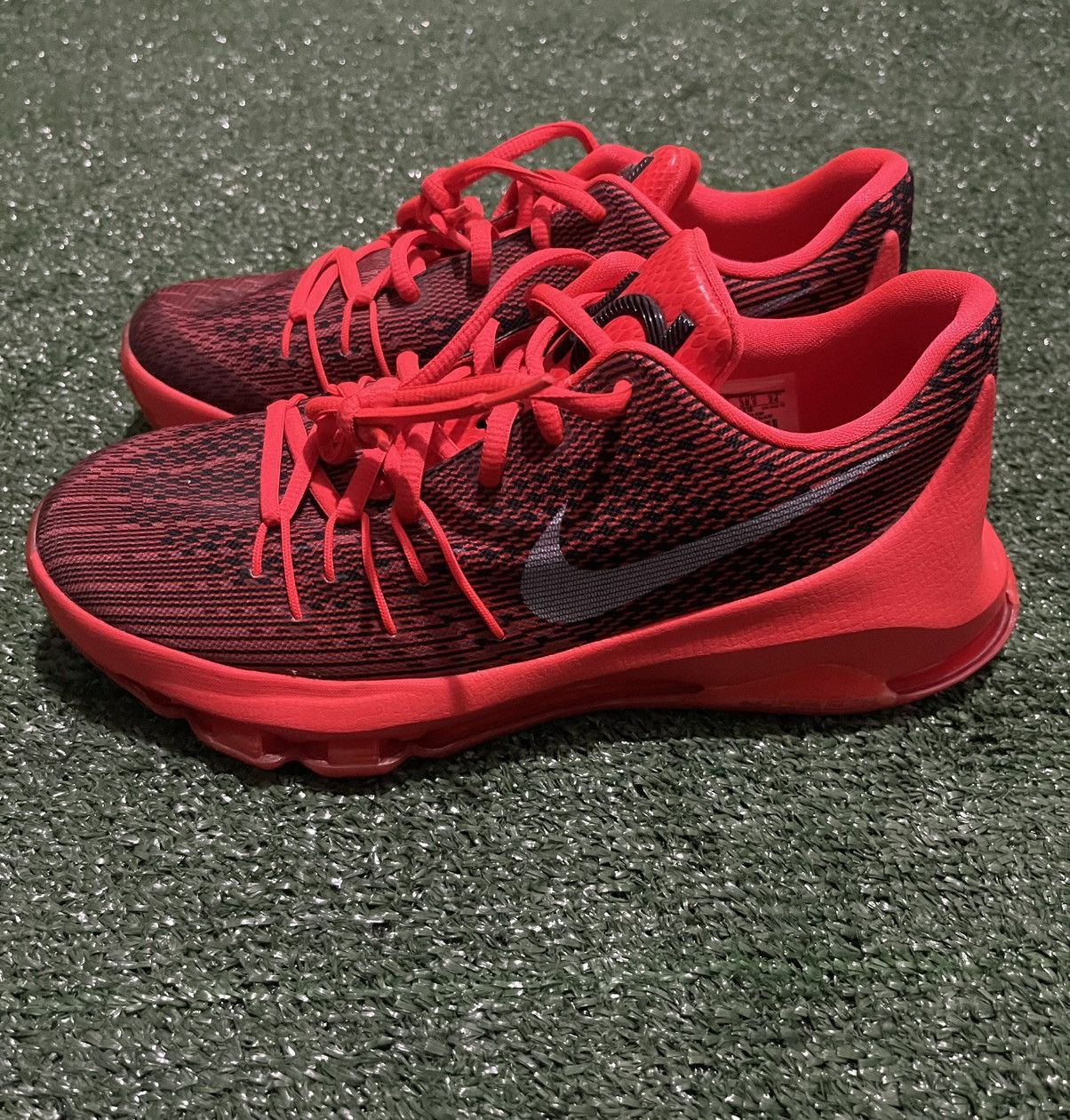 Nike Nike KD Kevin Durant 8 (GS) Bright Crimson White Sz 6Y Size US 6 / EU 39 - 3 Thumbnail