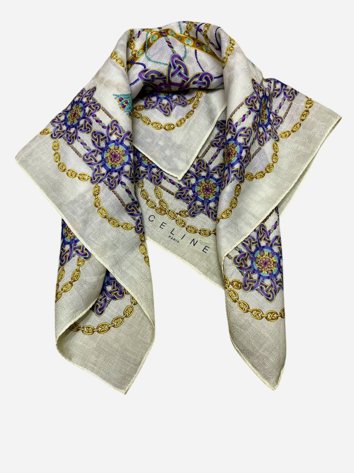Celine Celine Silk Scarf free gift Celine Handkerchief Size ONE SIZE - 6 Thumbnail
