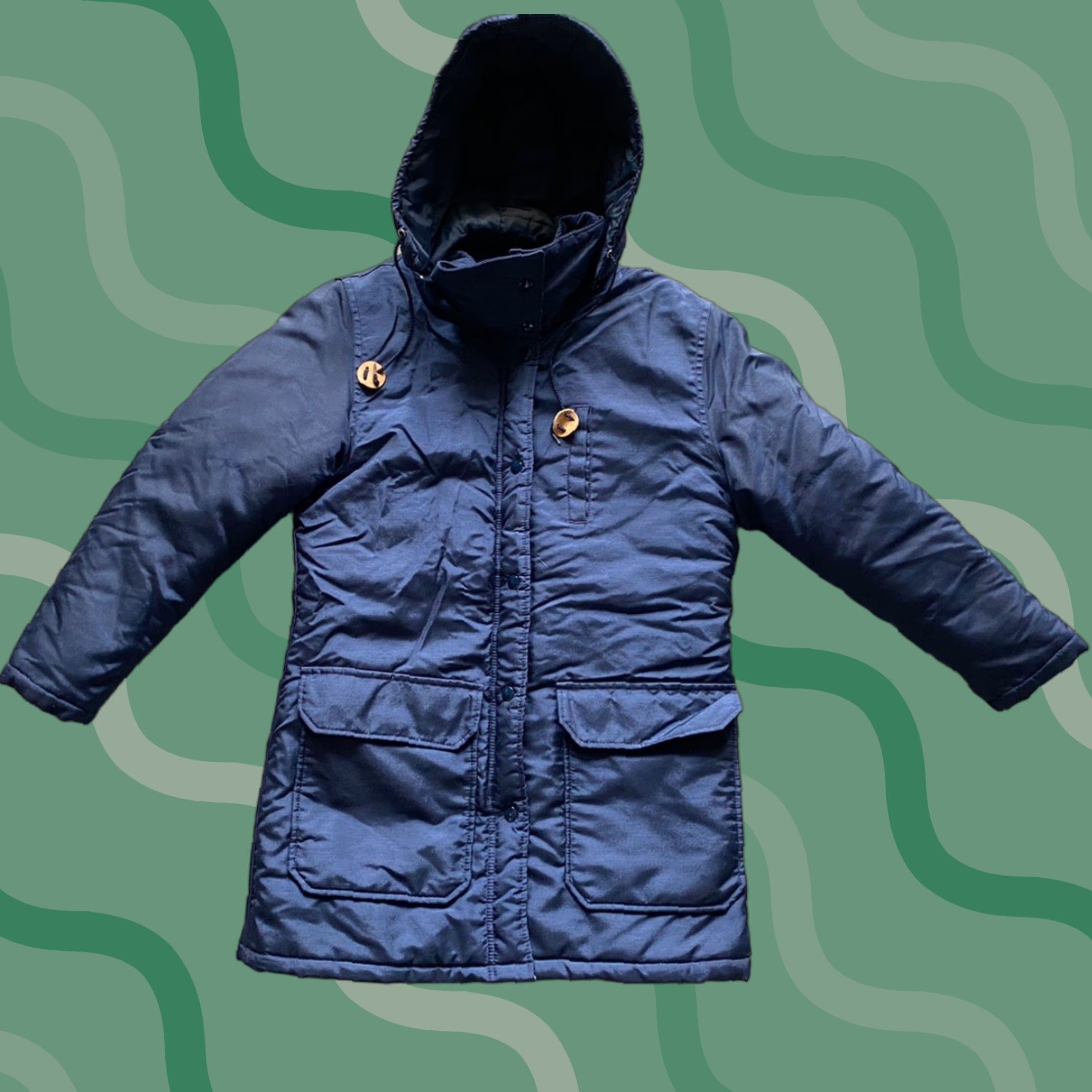 Top Of The World VINTAGE Top Of The World Jacket Coat Women’s Medium Made In USA Blue Size M / US 6-8 / IT 42-44 - 1 Thumbnail