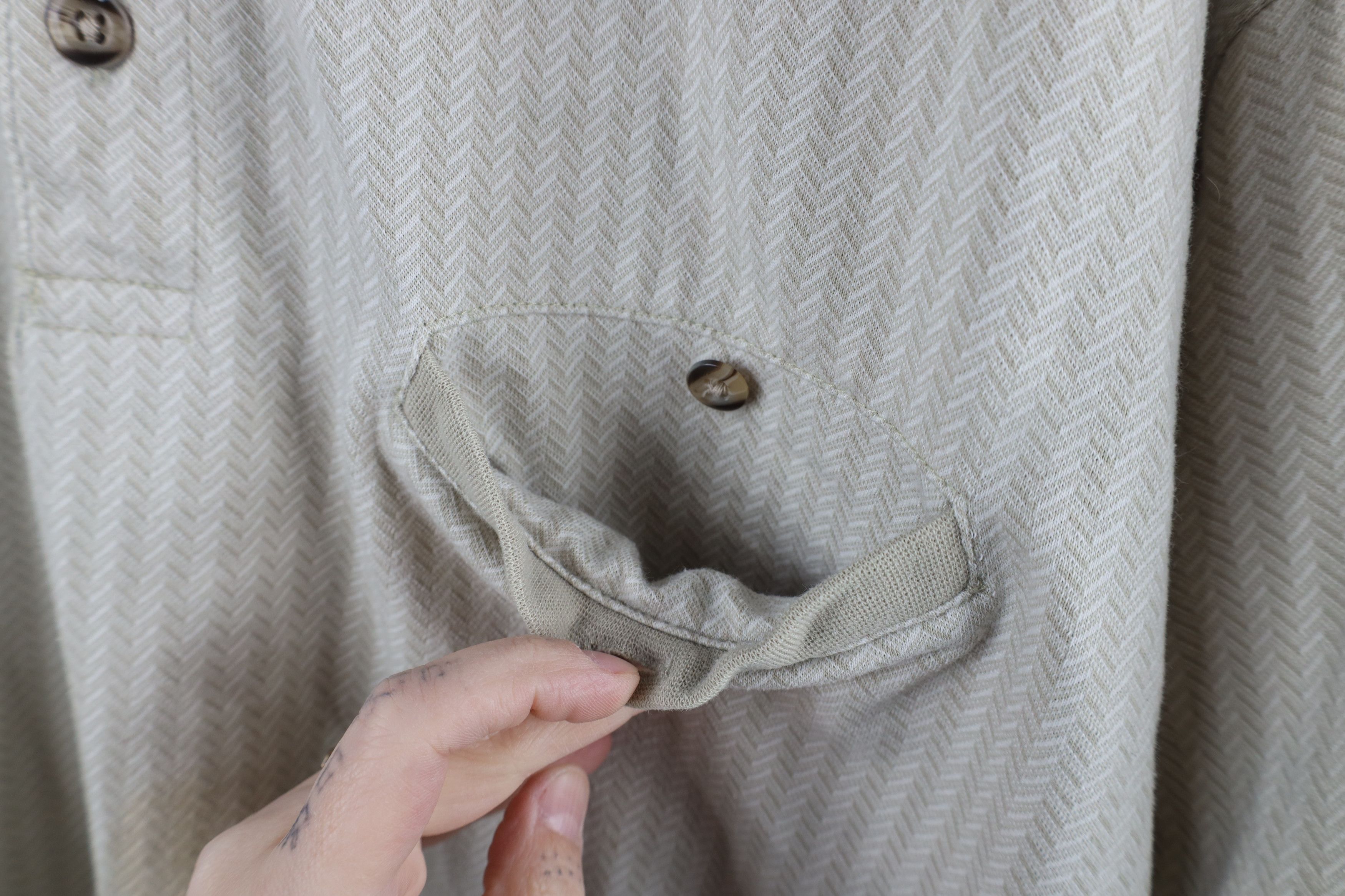 Vintage Vintage 90s Streetwear Herringbone Pullover Polo Shirt Mafia Size US XL / EU 56 / 4 - 7 Thumbnail