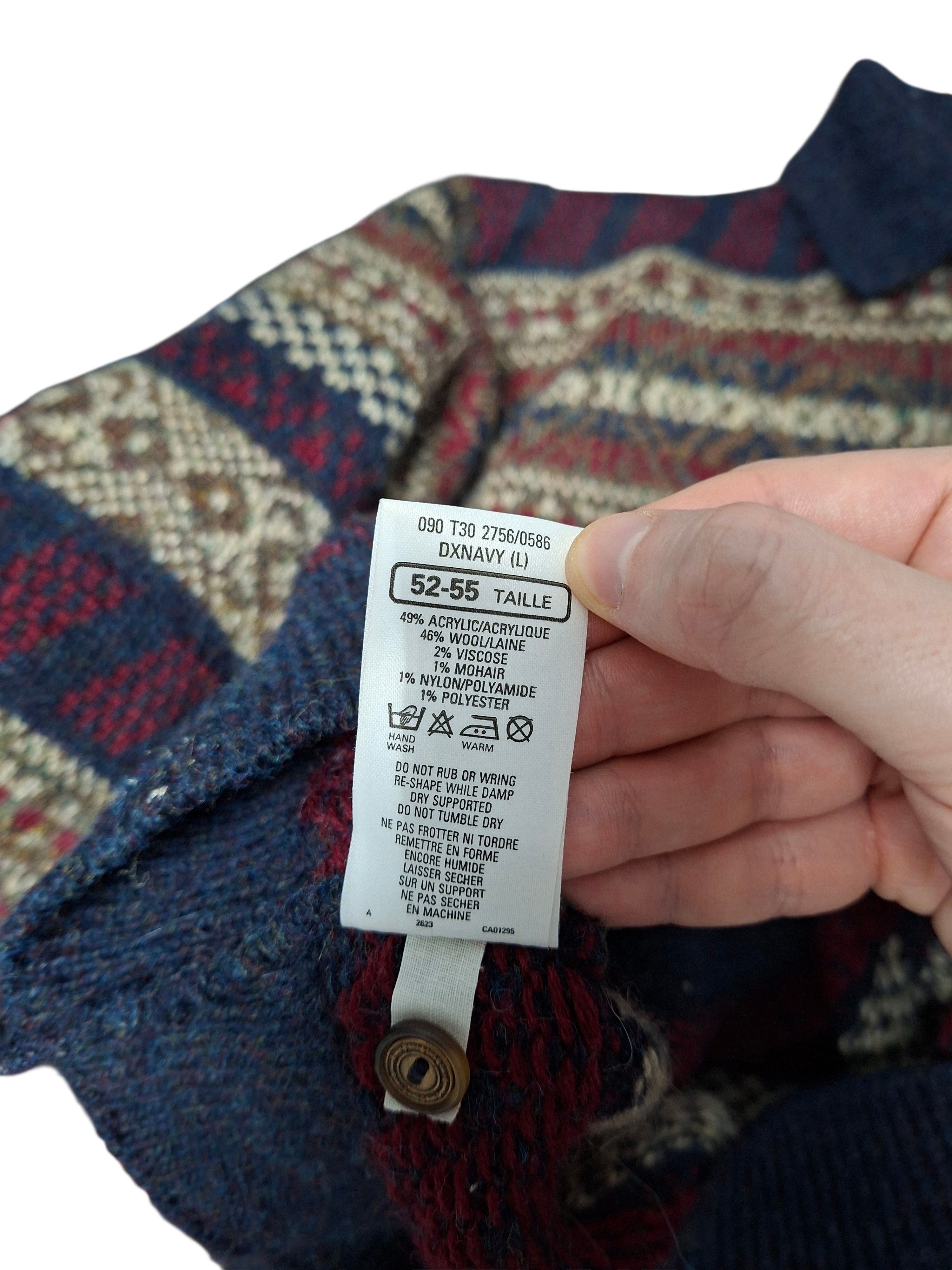 Marks & Spencer VINTAGE 1990 COOGI STYLE WOOL 1/3 SWEATER Size US L / EU 52-54 / 3 - 5 Thumbnail