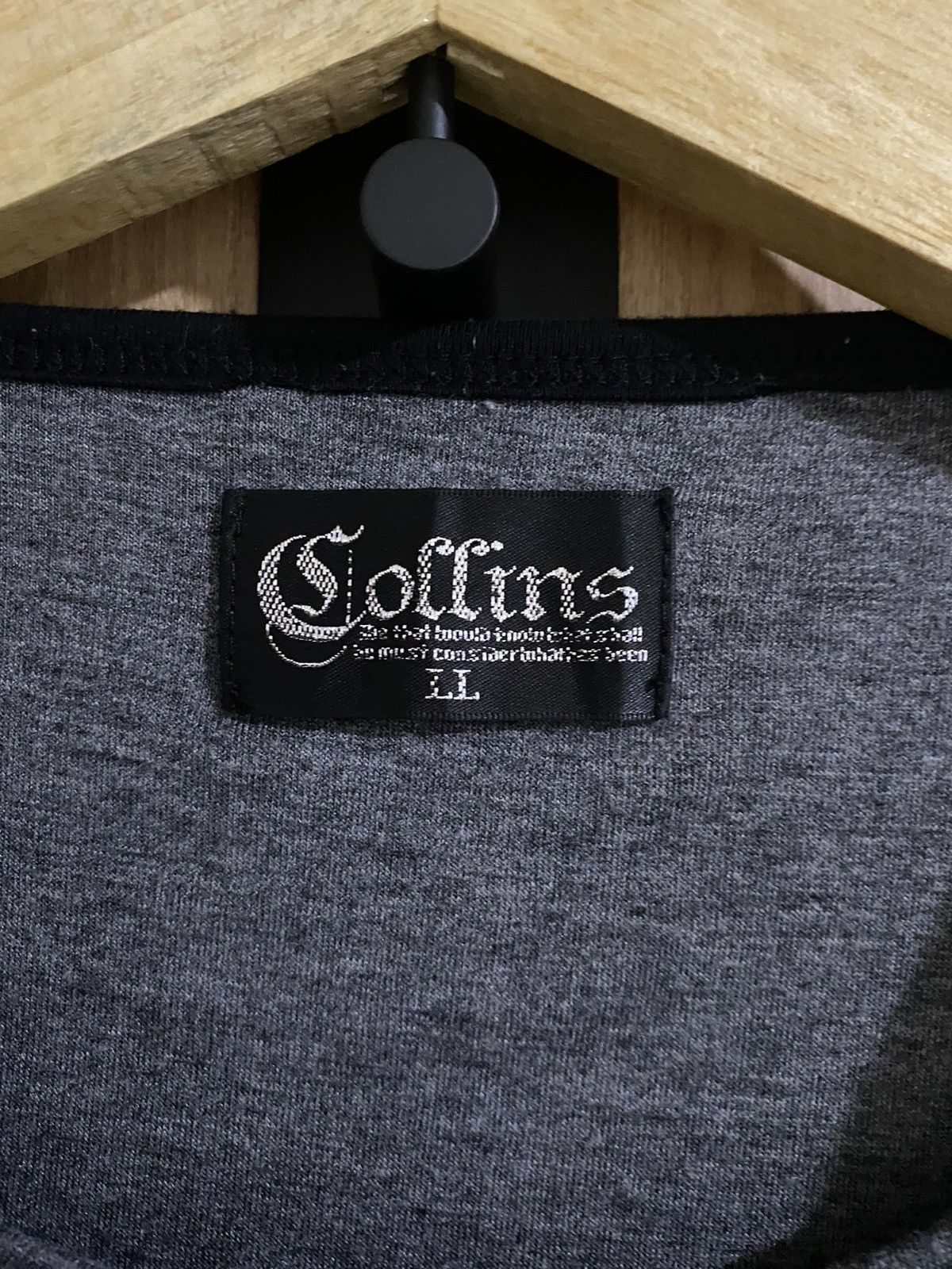 If Six Was Nine × Japanese Brand × Le Grande Bleu (L.G.B.) 2000s Collins hidden poem double layers lgb ifsixwasnine Size US L / EU 52-54 / 3 - 8 Thumbnail