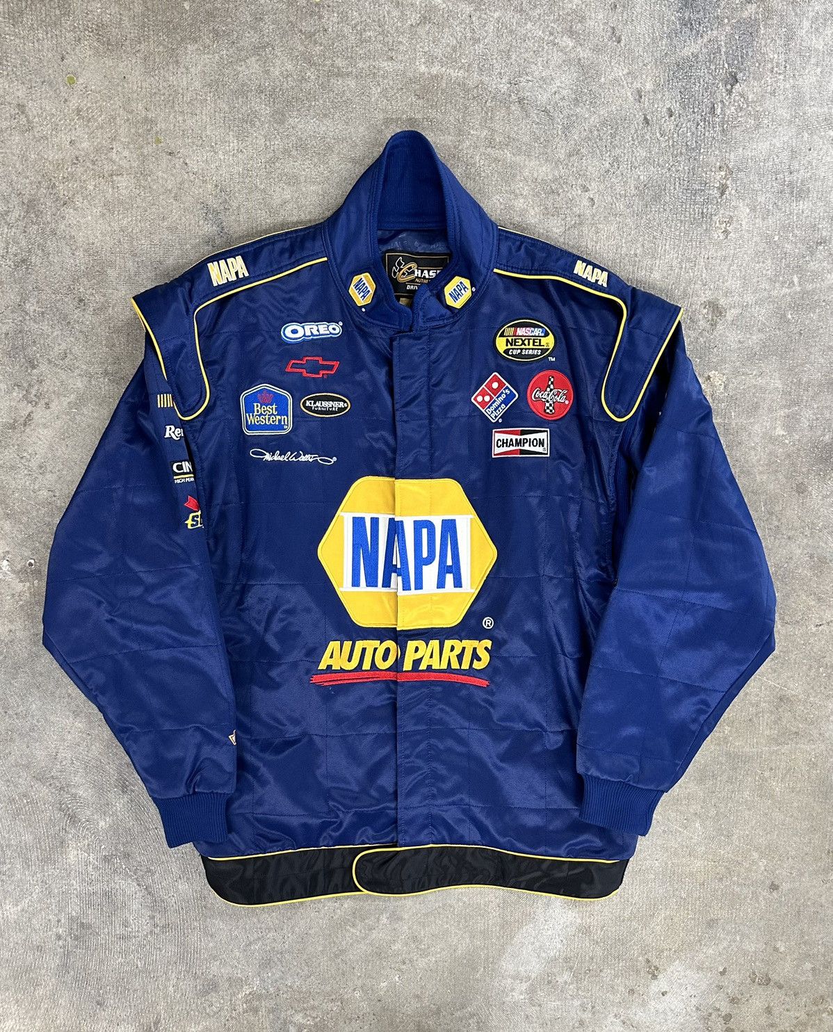 Chase Authentics × NASCAR × Vintage Vintage Y2K 00s Chase Napa Auto Parts NASCAR Jacket XXL Size US XXL / EU 58 / 5 - 1 Thumbnail