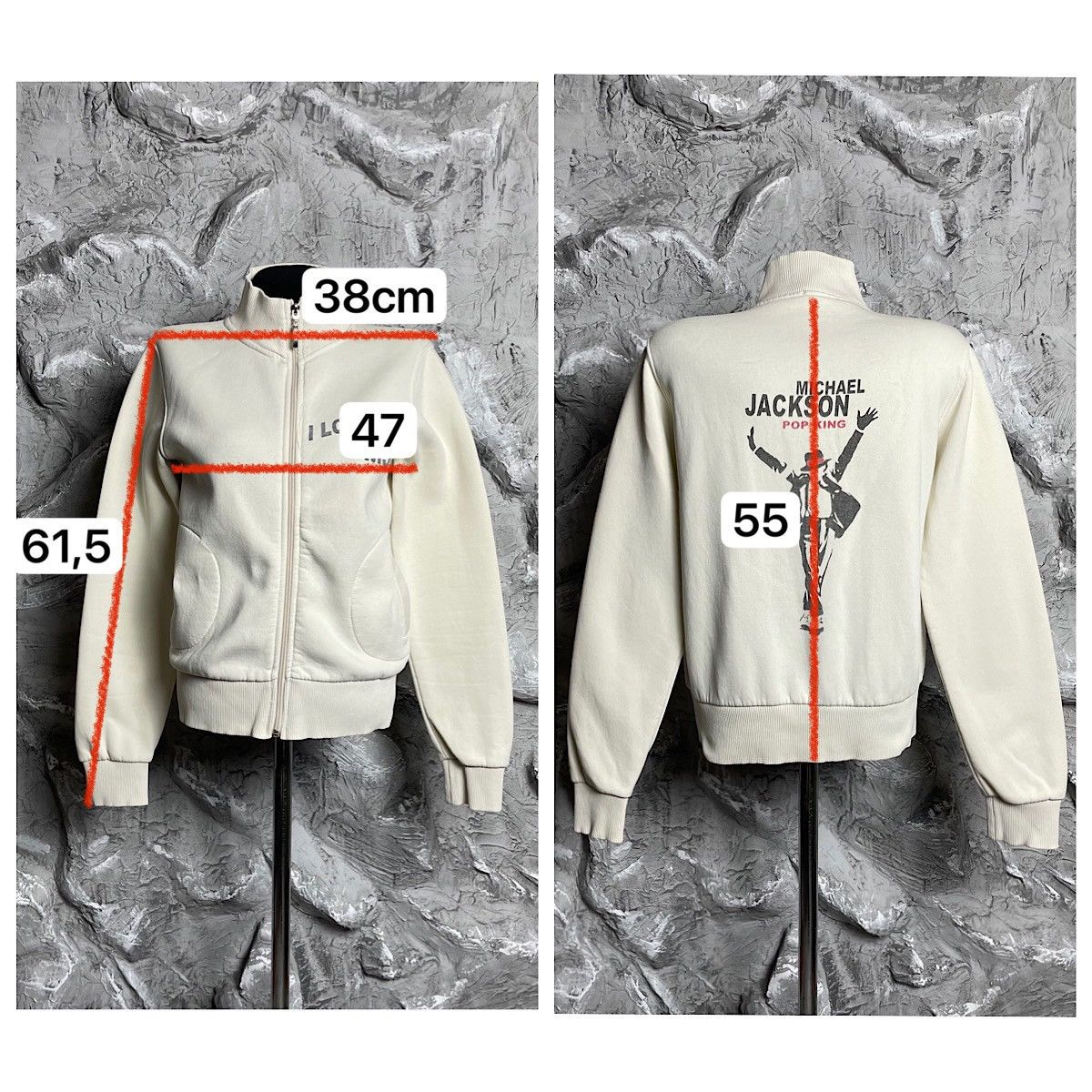 Michael Jackson × Vintage Michael Jackson Rare Y2K Zip Jacket Hysteric Glamour Style Size US S / EU 44-46 / 1 - 13 Thumbnail