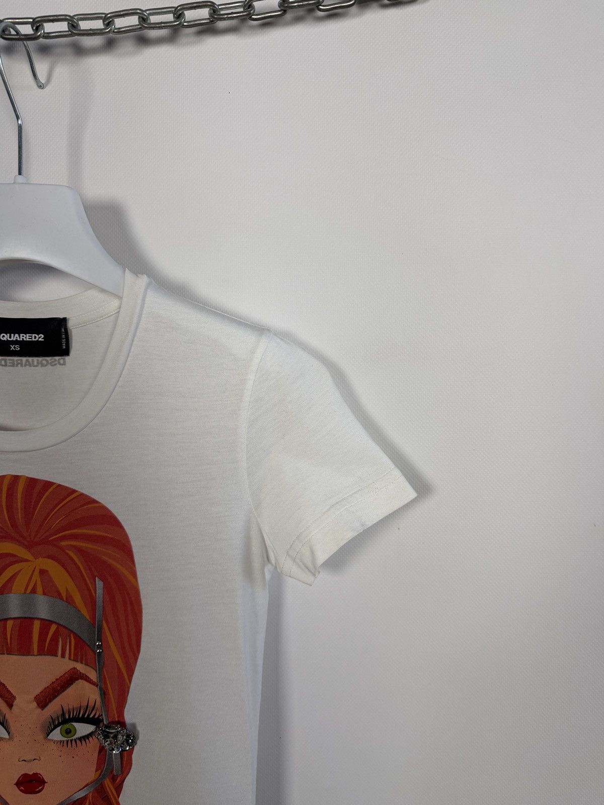 Dsquared2 Dsquared2 Graphic T-Shirt Cartoon Girl Print Italy Size XS Size XS / US 0-2 / IT 36-38 - 2 Thumbnail