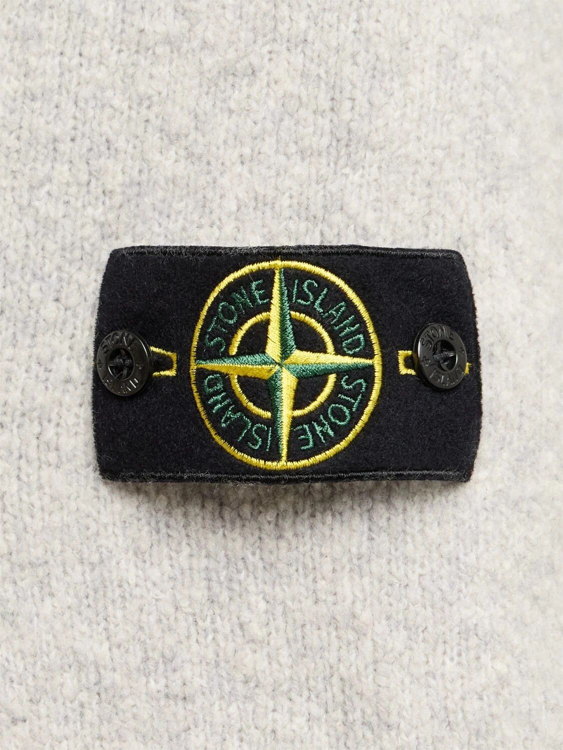 Stone Island STONE ISLAND Gray Wool Sweater New & Authentic Size US L / EU 52-54 / 3 - 3 Thumbnail