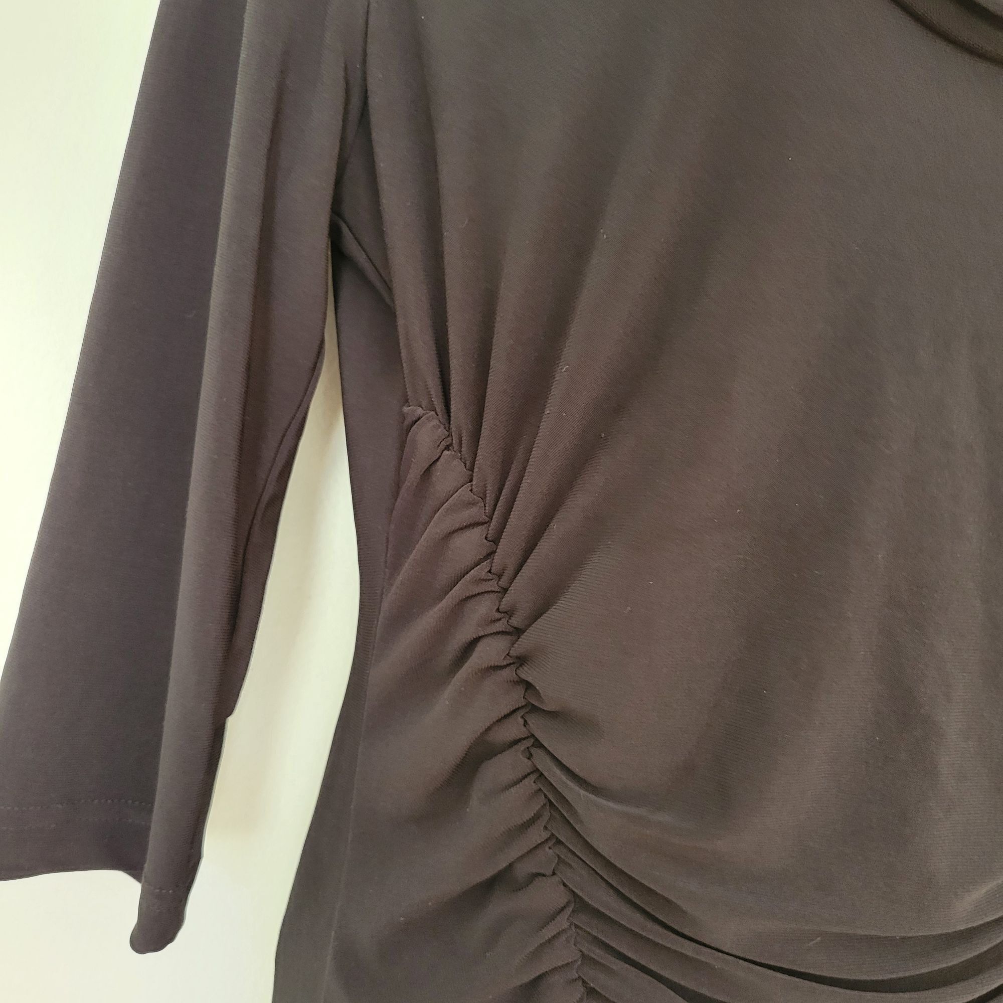 Joseph Ribkoff Joseph Ribkoff 8 Black Cowl Neck Shawl Ruched Tunic Top Stre Size M / US 6-8 / IT 42-44 - 7 Thumbnail
