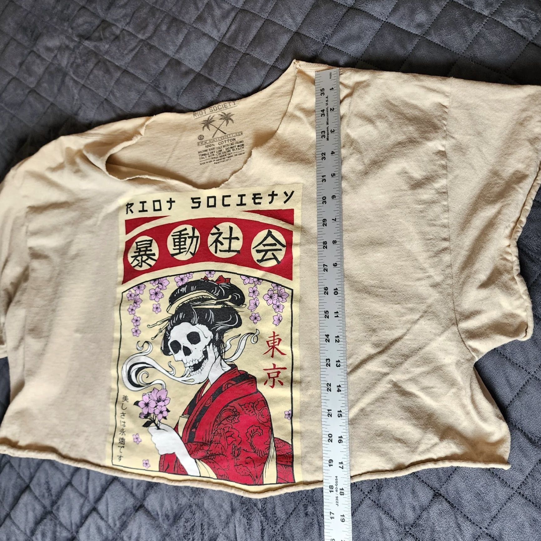 Vintage Riot Society Shirt womens 2XL short sleeve v neck Size XXL / US 16-18 / IT 52-54 - 4 Thumbnail