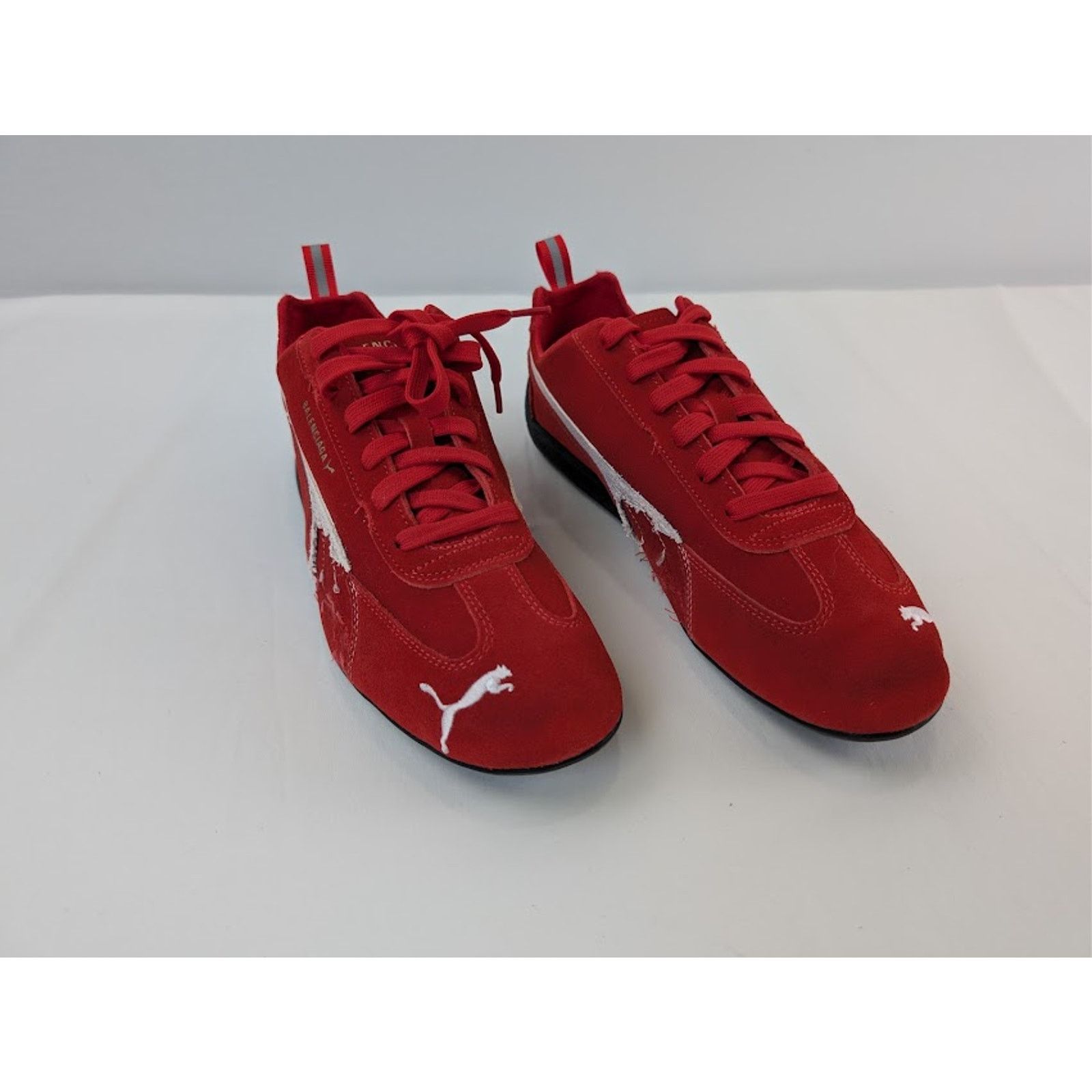 Balenciaga × Puma o1rshd1 Q:2 / Speedcat Destroyed Low Top Sneaker in Red Size US 12 / EU 45 - 6 Thumbnail