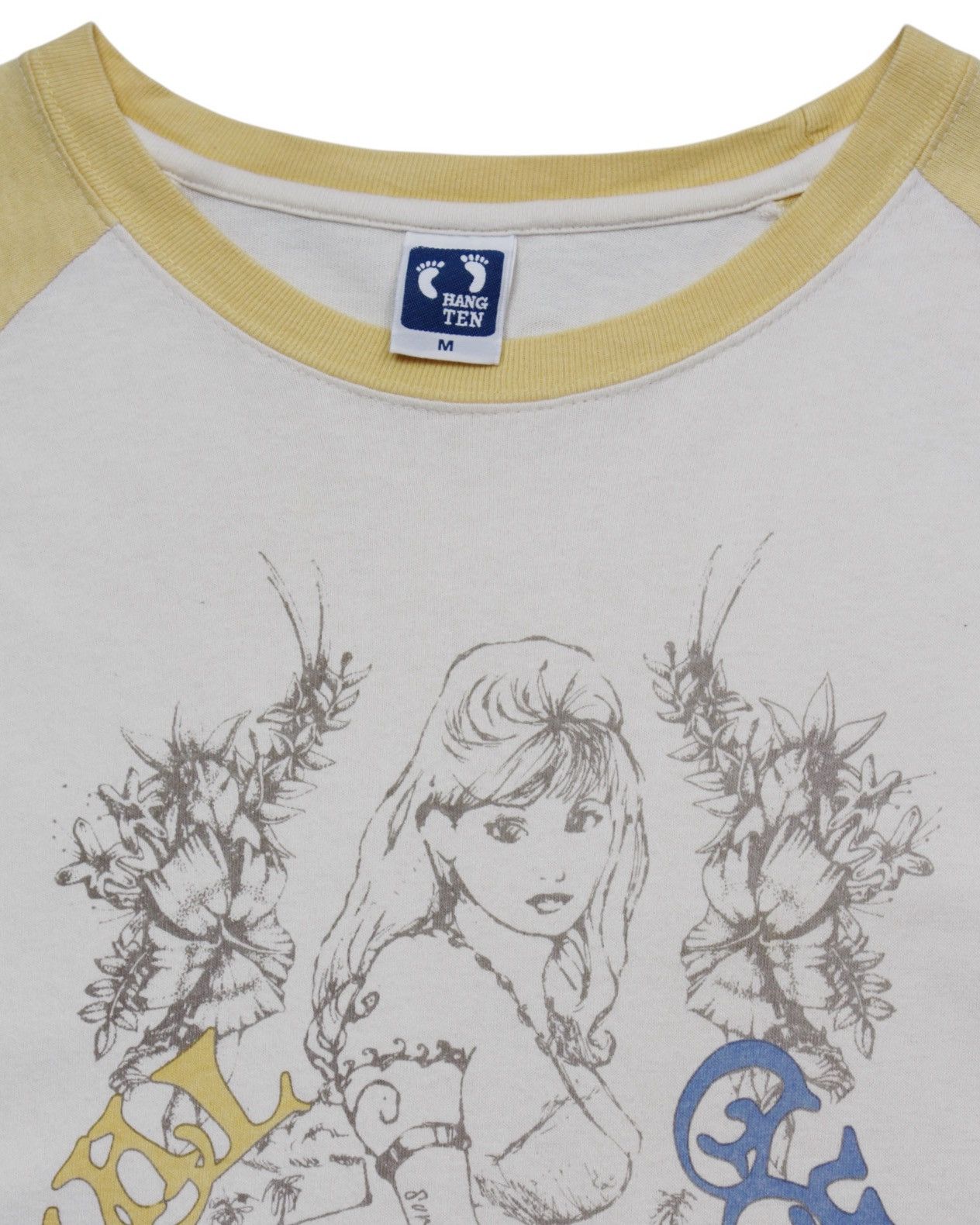 Hysteric Glamour 2000S HANG TEN SURF GIRL SKETCH PRINT RAGLAN LONGSLEEVE Size US M / EU 48-50 / 2 - 2 Thumbnail
