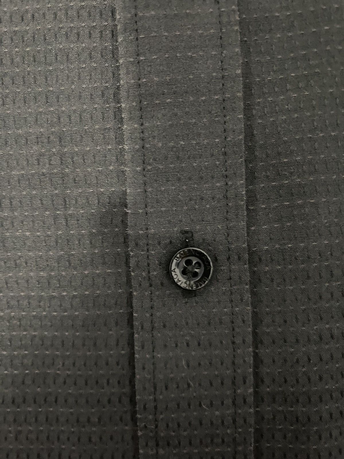 Balenciaga × Vintage 💥All Black💥Balenciaga Shirt Buttons Up Size US L / EU 52-54 / 3 - 7 Thumbnail