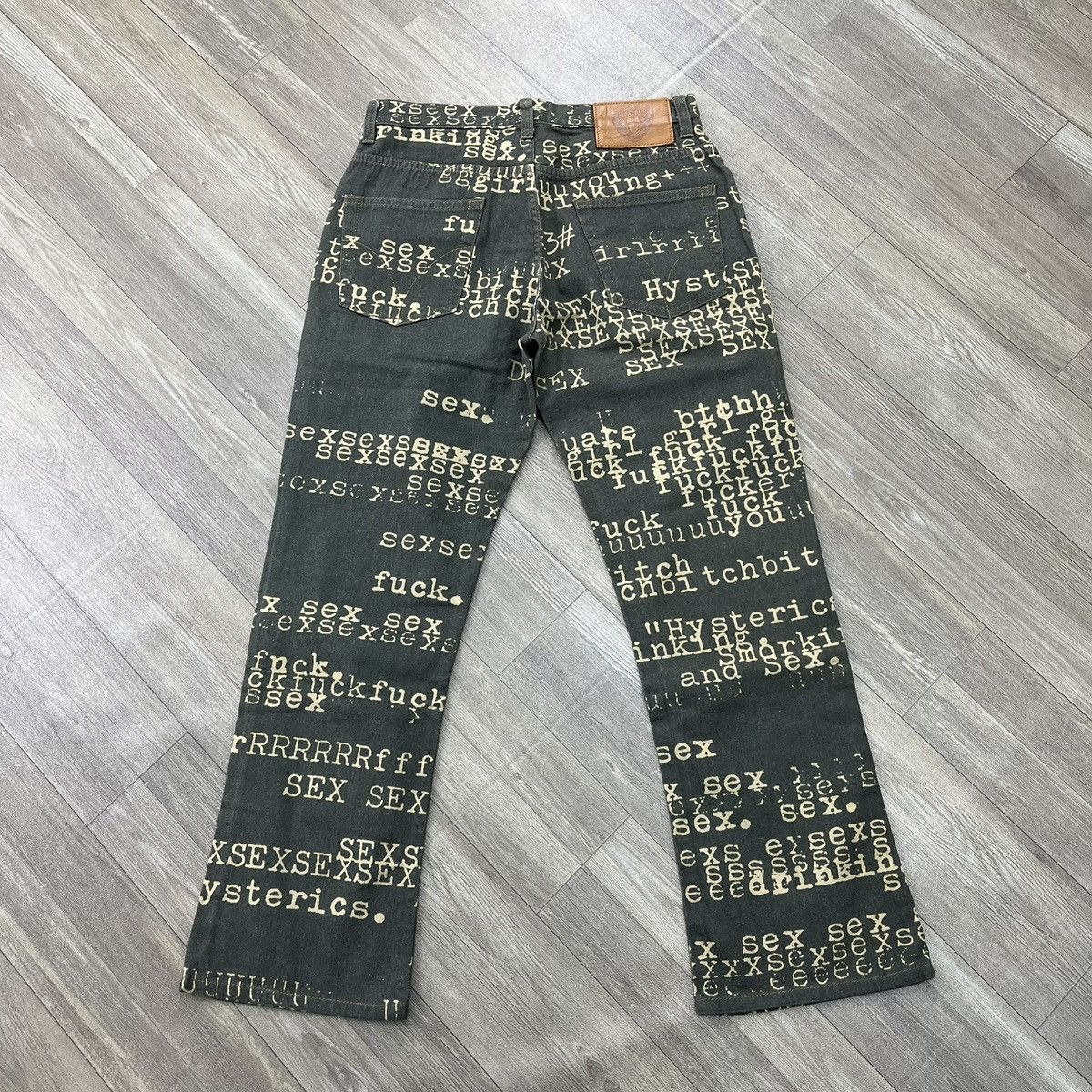 Hysteric Glamour Vintage Hysteric Glamour Sex Fuck Bitch Flared Jeans Y2K Size US 28 / EU 44 - 18 Thumbnail