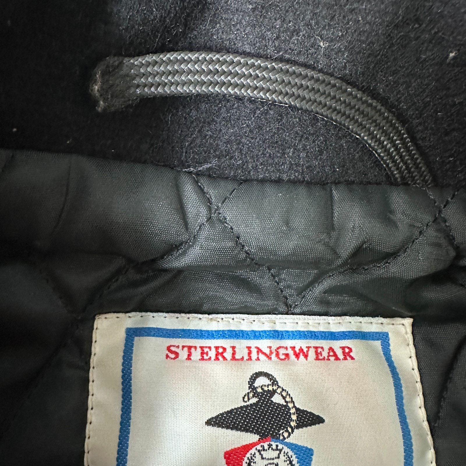 Sterlingwear Sterlingwear Peacoat Men’s 44R Navy Blue Wool Quilted Lined Size US L / EU 52-54 / 3 - 12 Thumbnail