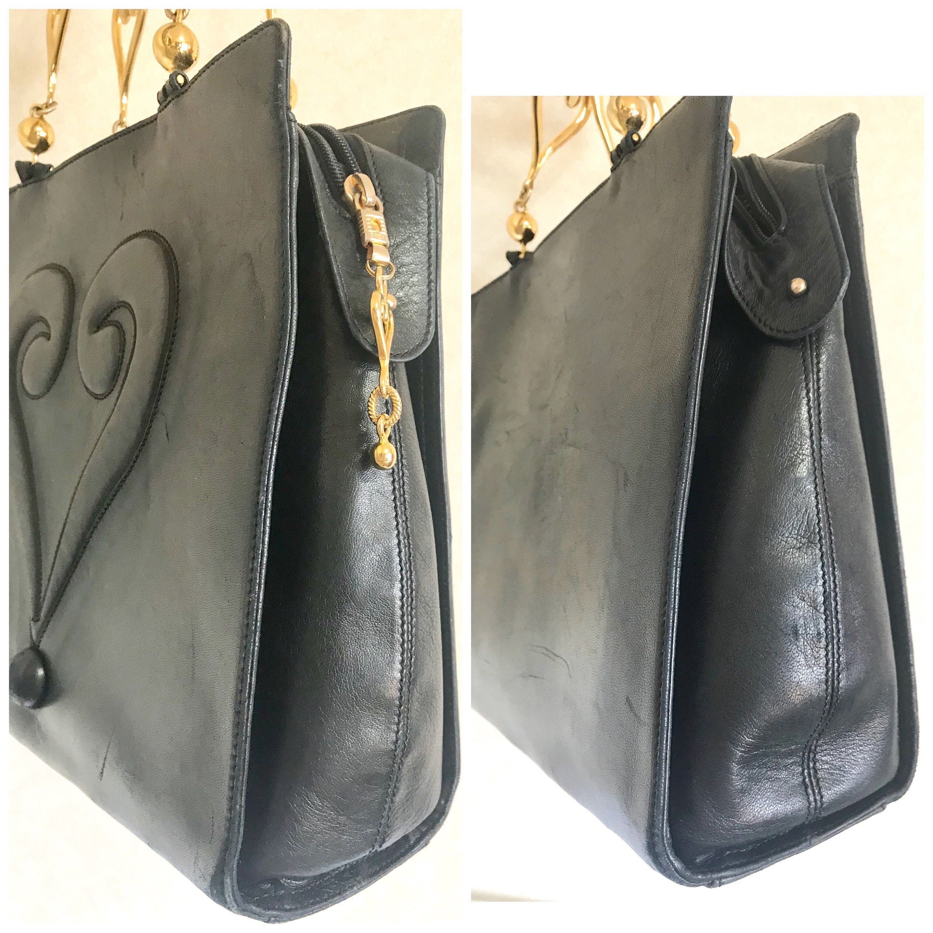 Moschino Vintage Moschino black leather tote shoulder bag Size ONE SIZE - 5 Thumbnail