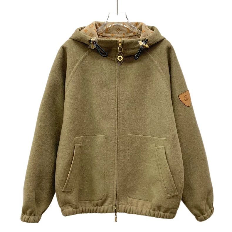 Louis Vuitton Louis Vuitton 23 Brown logo full print sheepwool reversibl Size XS / US 0-2 / IT 36-38 - 3 Thumbnail