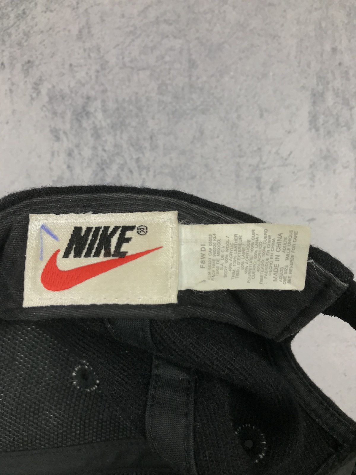 Nike × Vintage Vintage 90s Nike Embroidered Centre Swoosh Logo Wool Cap Size ONE SIZE - 13 Thumbnail