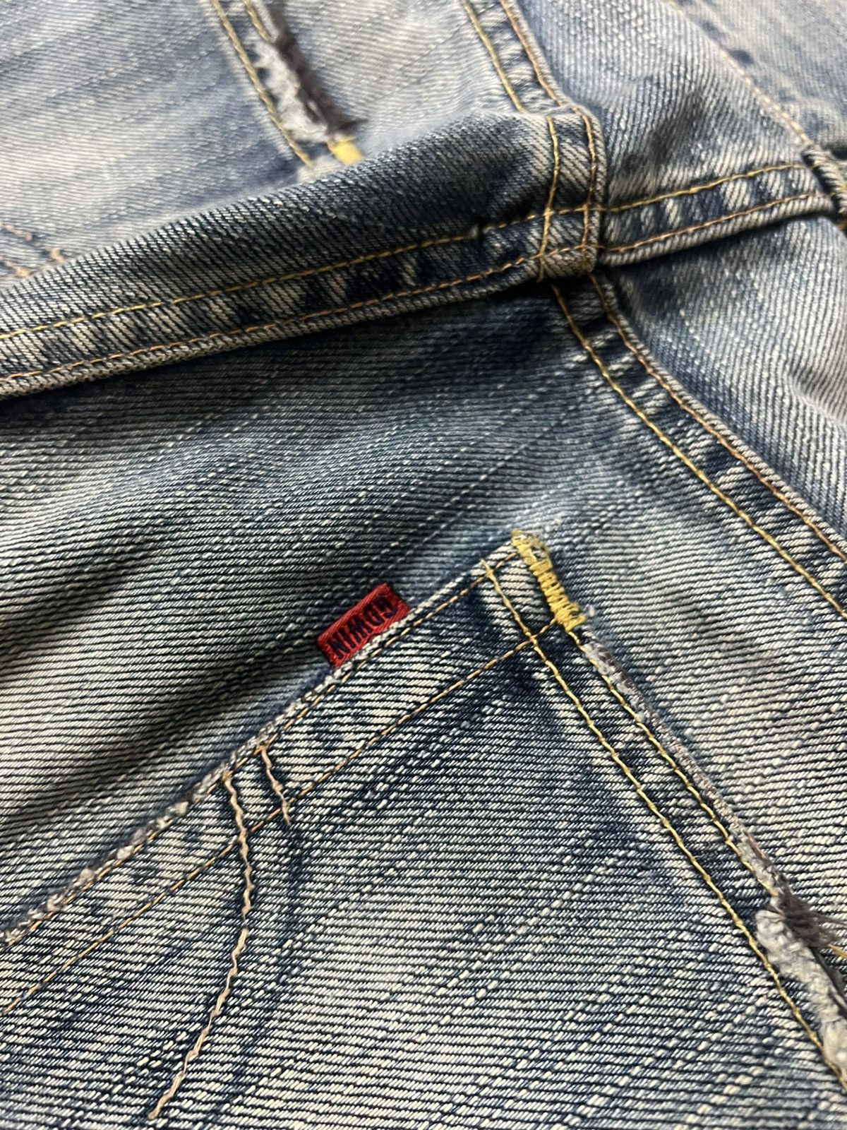 Edwin Vintage Edwin 503 Regular Distressed Denim Size US 29 - 15 Thumbnail