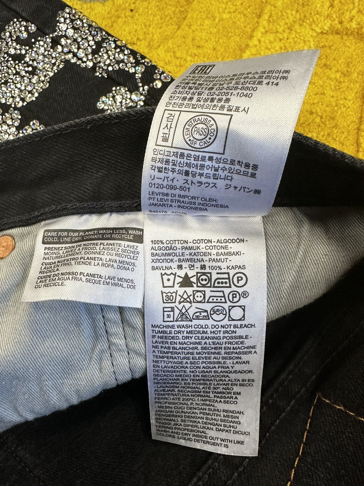 DENIM TEARS Denim Tears Levi’s Cotton Wreath Swarovski 501 Jeans Size US 32 / EU 48 - 5 Thumbnail