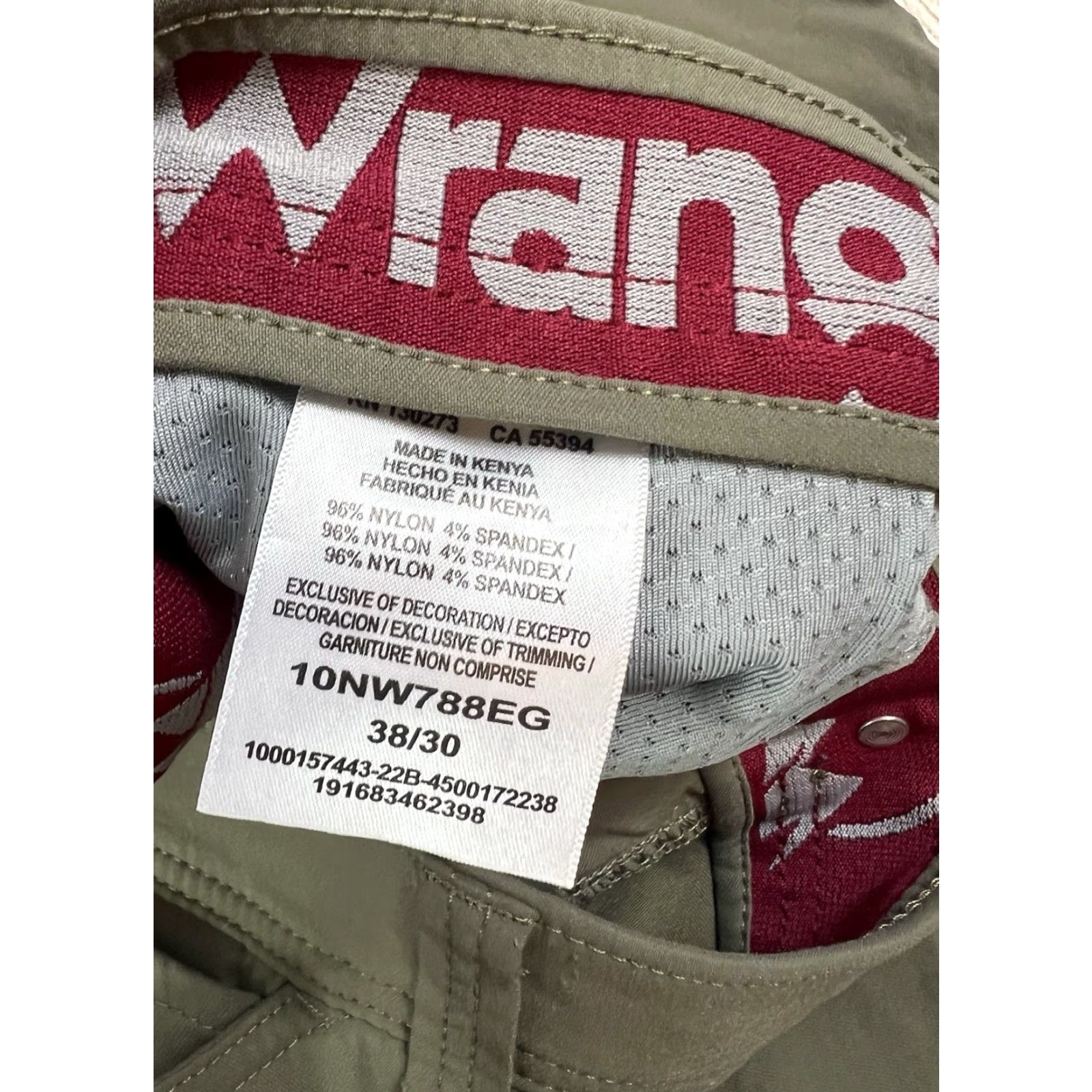 Wrangler Wrangler Cargo Nylon Outdoor Work Pants Mens 38x30 Green Regular Inseam 30 USA Logo dePartment Men Pants Size US 38 / EU 54 - 3 Thumbnail