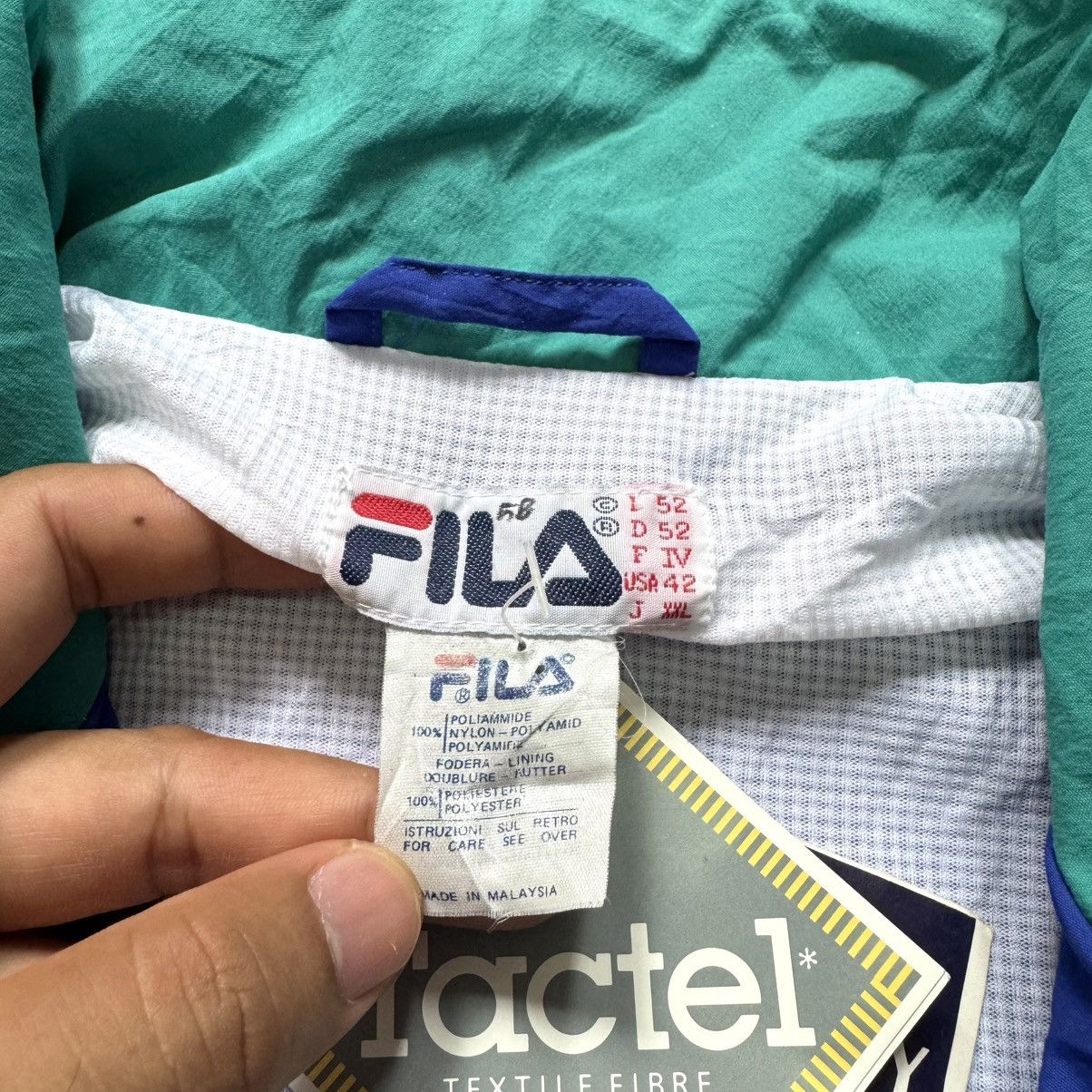 Fila Vintage 90s Fila Tactel Windbreaker Jacket Size US L / EU 52-54 / 3 - 5 Thumbnail