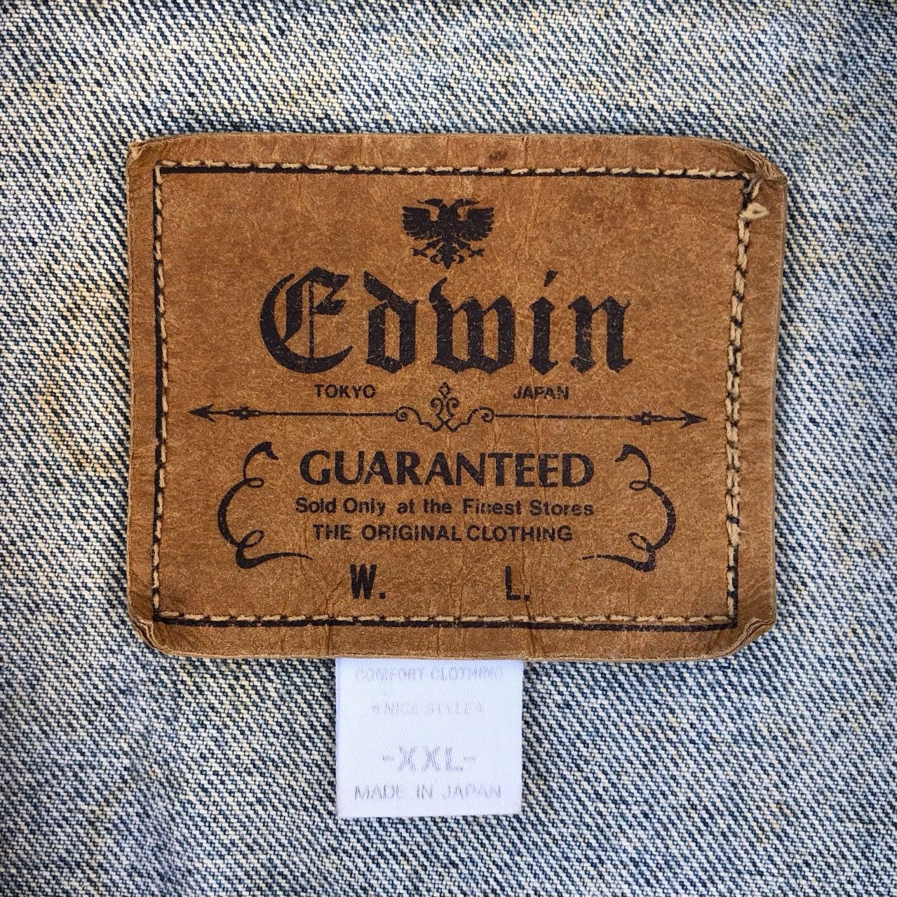 Edwin Vintage Edwin Men’s Embellished Denim Trucker Jacket Size US XXL / EU 58 / 5 - 16 Thumbnail