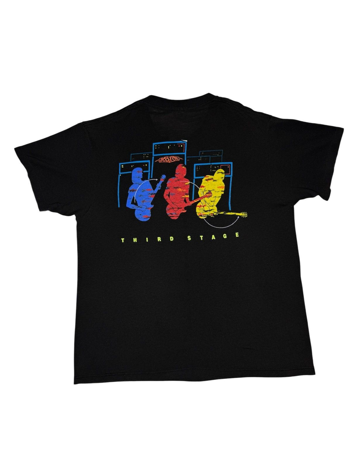 Vintage Vintage 1986 Boston Third Stage Band Tee Shirt Size US L / EU 52-54 / 3 - 4 Thumbnail