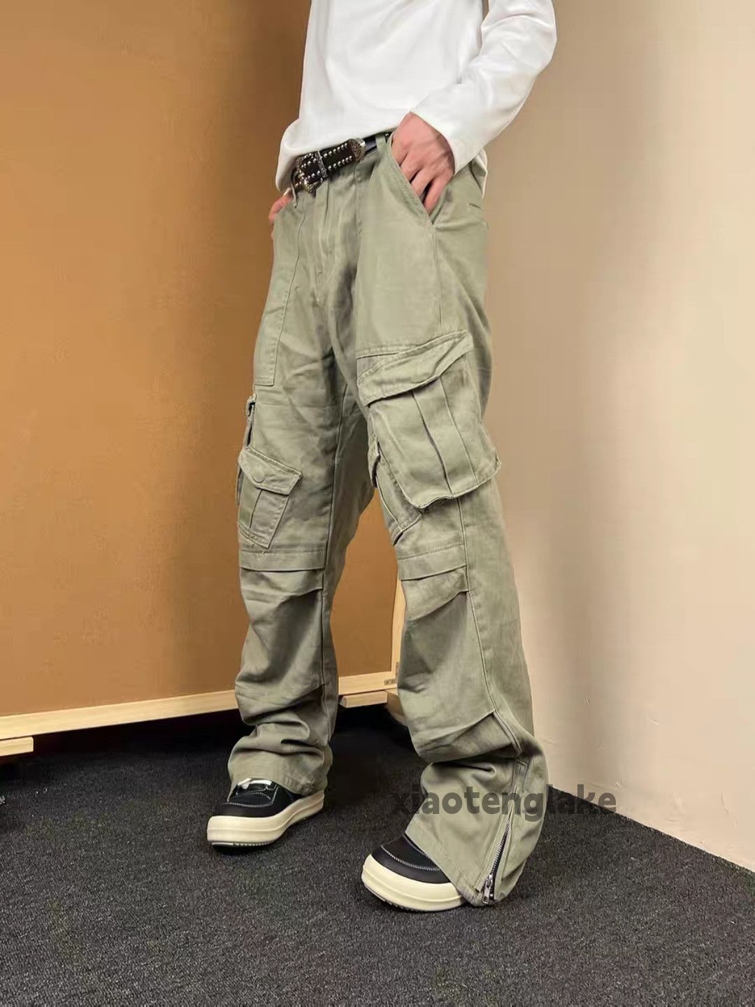 Designer × Japanese Brand × Vintage utility military loose baggy tactical flared cargo pants Size US 30 / EU 46 - 3 Thumbnail