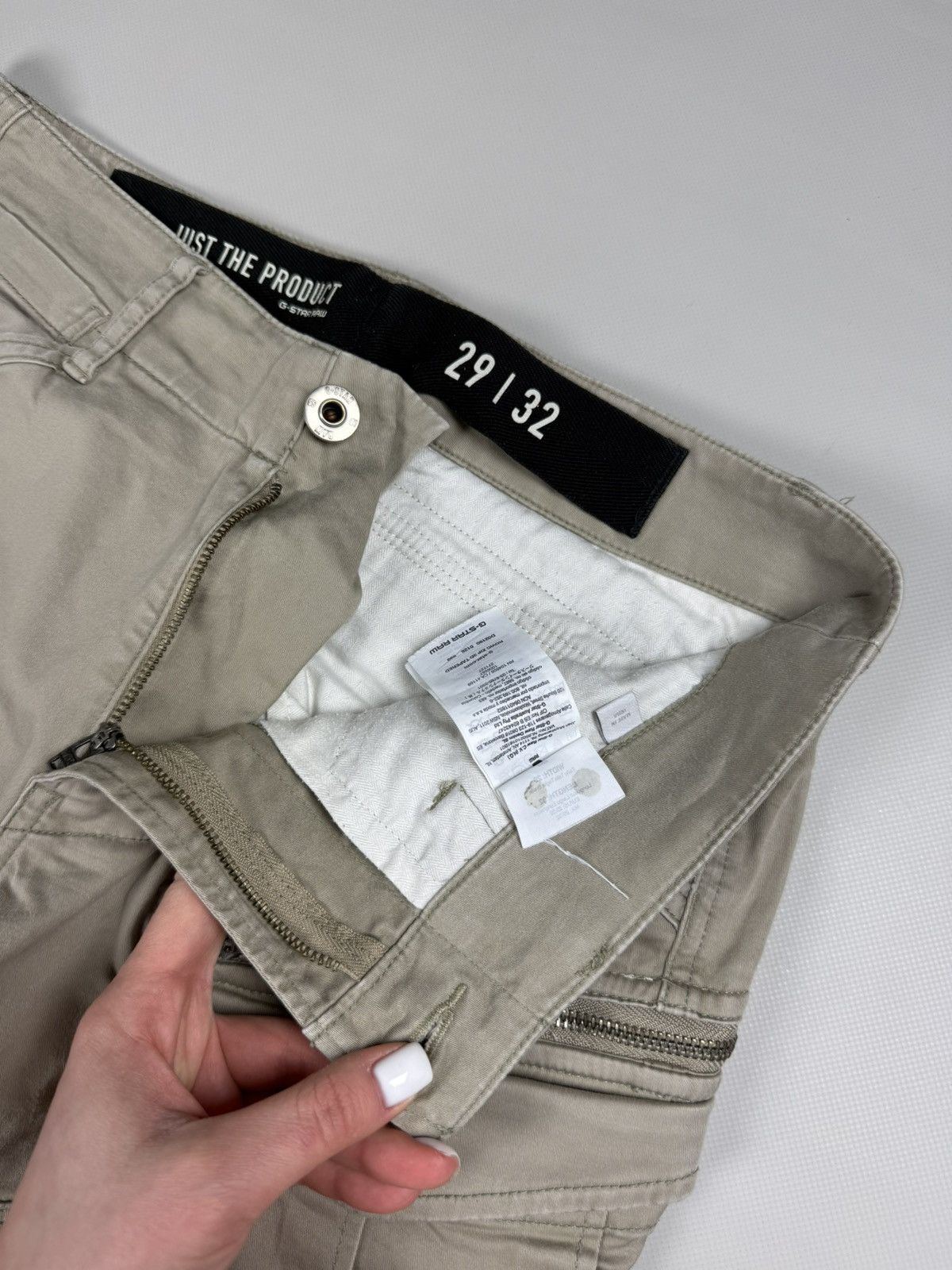 Designer G Star Raw Rovic Zip 3D Tapered Cargo Pants Trousers Size US 29 - 13 Thumbnail