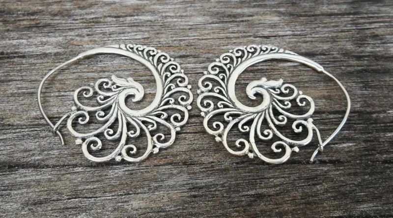 Other Vintage Metal Hoop Drop Earrings Size ONE SIZE - 6 Thumbnail