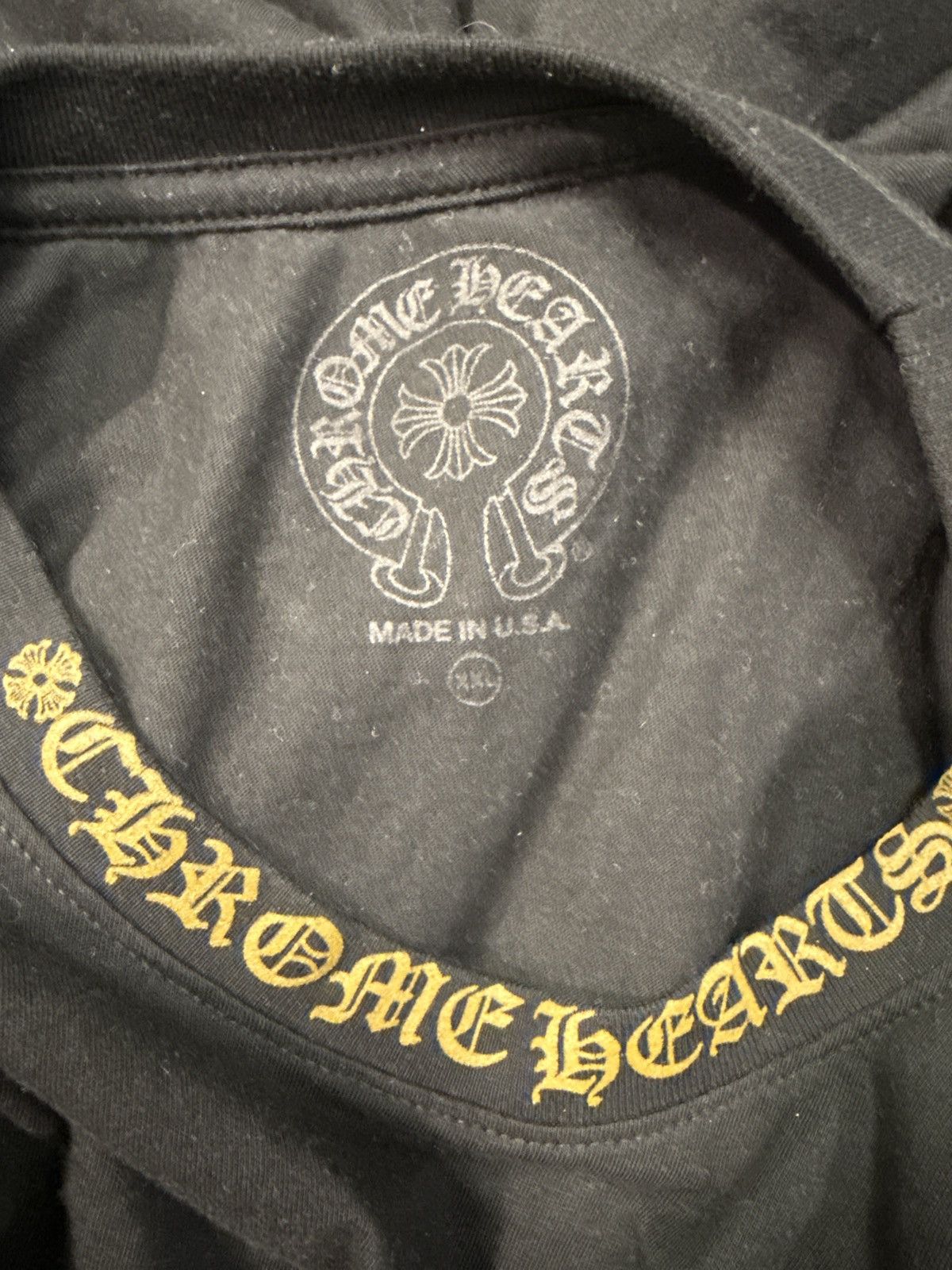 Chrome Hearts Chrome Hearts Black Olive Neck Logo Long Sleeve Size US XXL / EU 58 / 5 - 3 Thumbnail