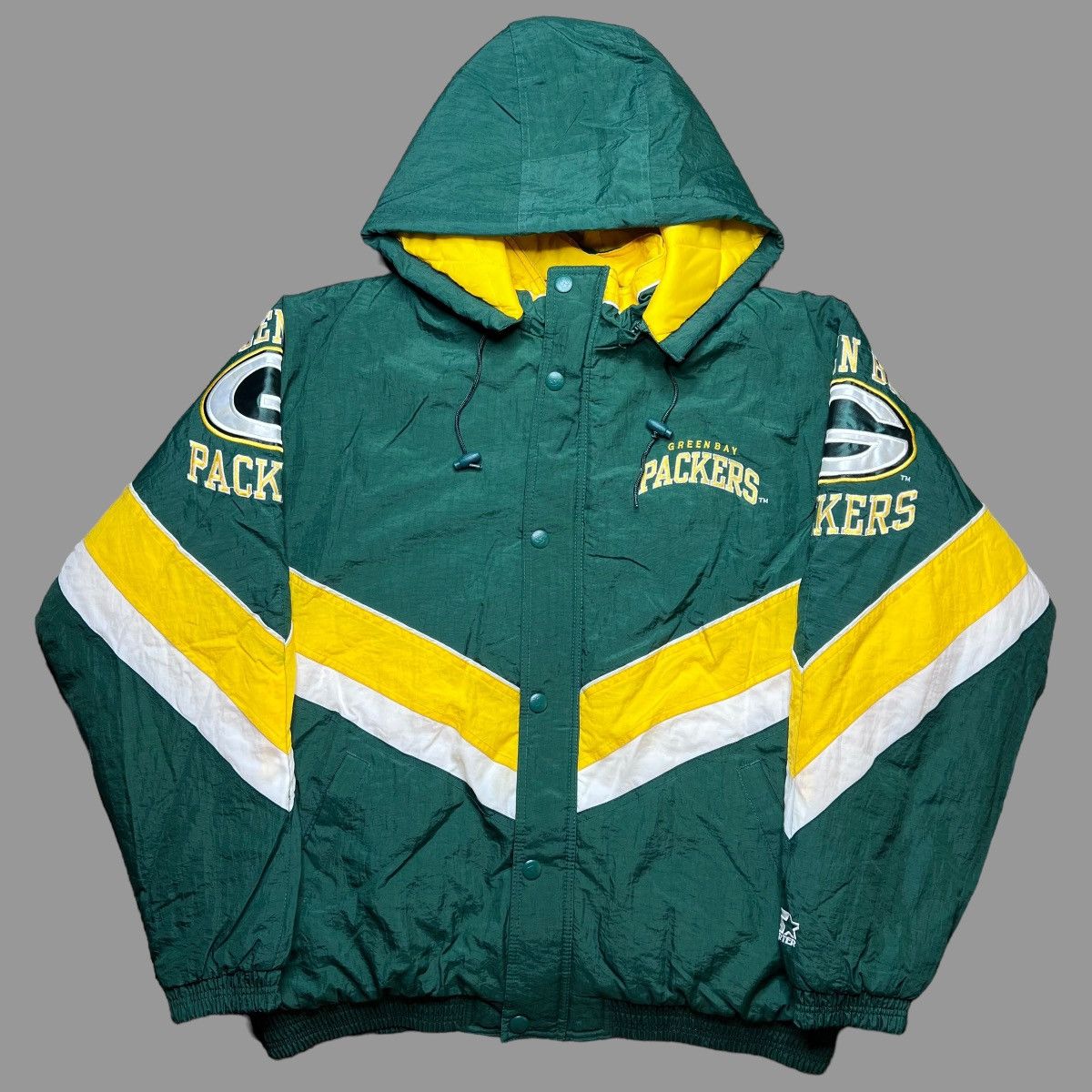 image of Vintage 1990S Nfl Green Bay Packers Starter Puffer Jacket, Men's (Size XL)