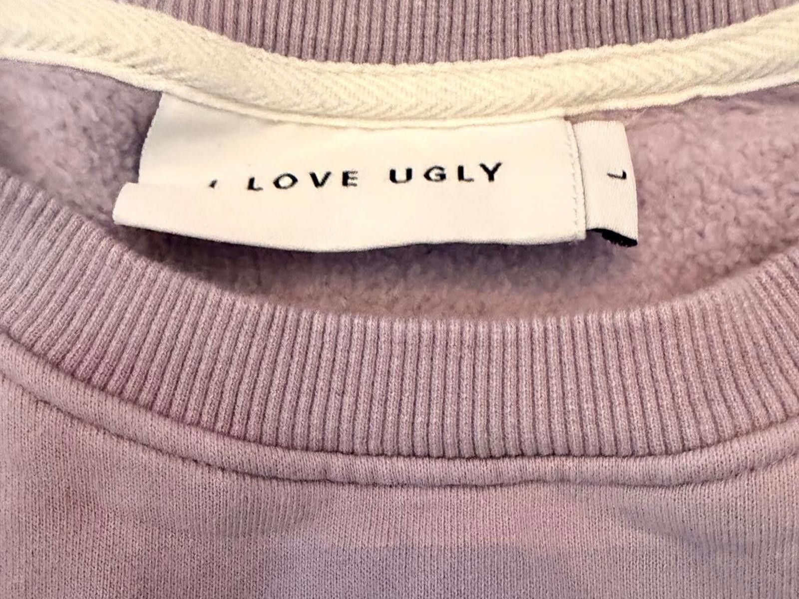 I Love Ugly I Love Ugly Mens Lilac Crewneck Pullover Sweatshirt Size US L / EU 52-54 / 3 - 2 Thumbnail
