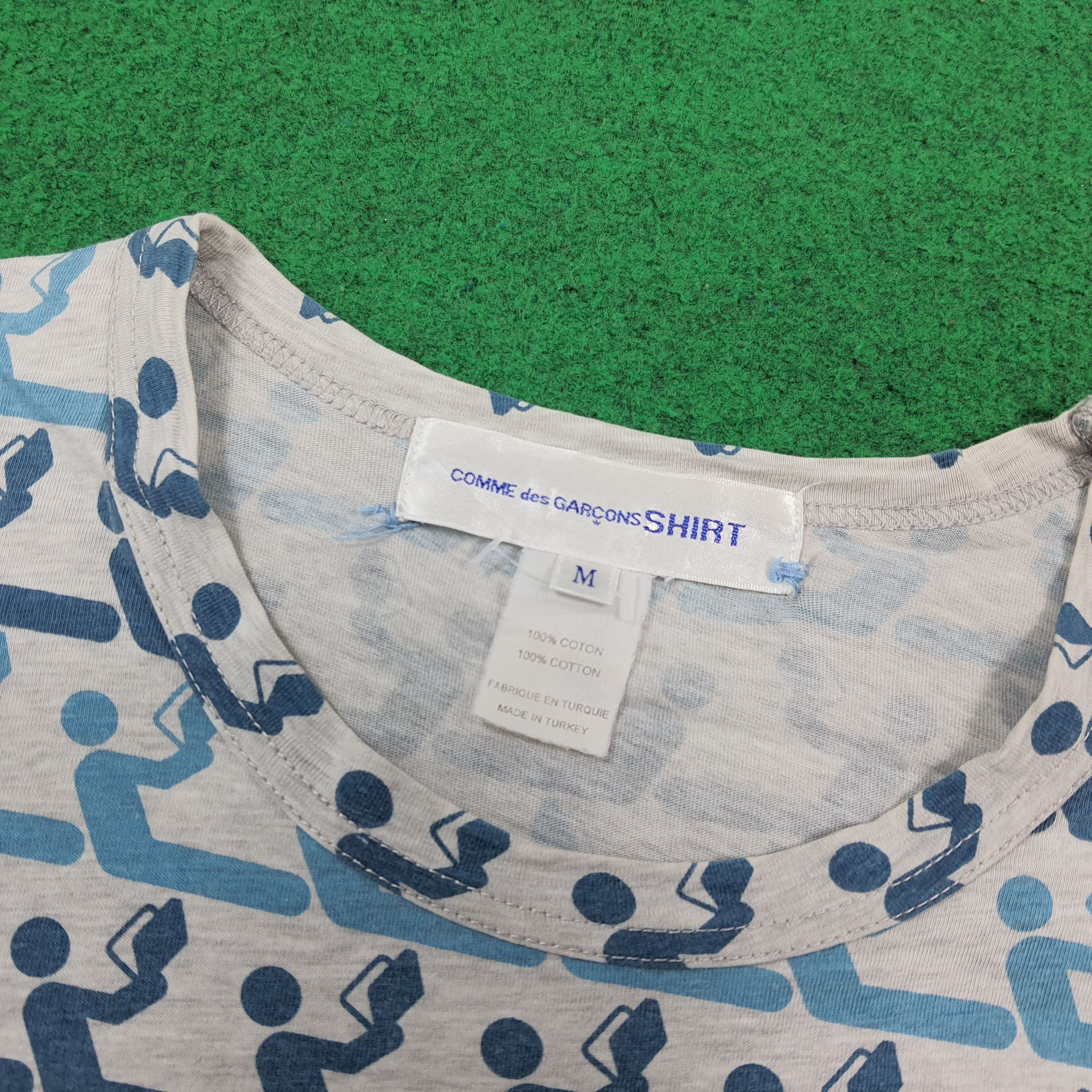 Comme des Garcons Vintage Comme Des Garcons Monogram Pocket Tee C299N17 Size US M / EU 48-50 / 2 - 4 Thumbnail